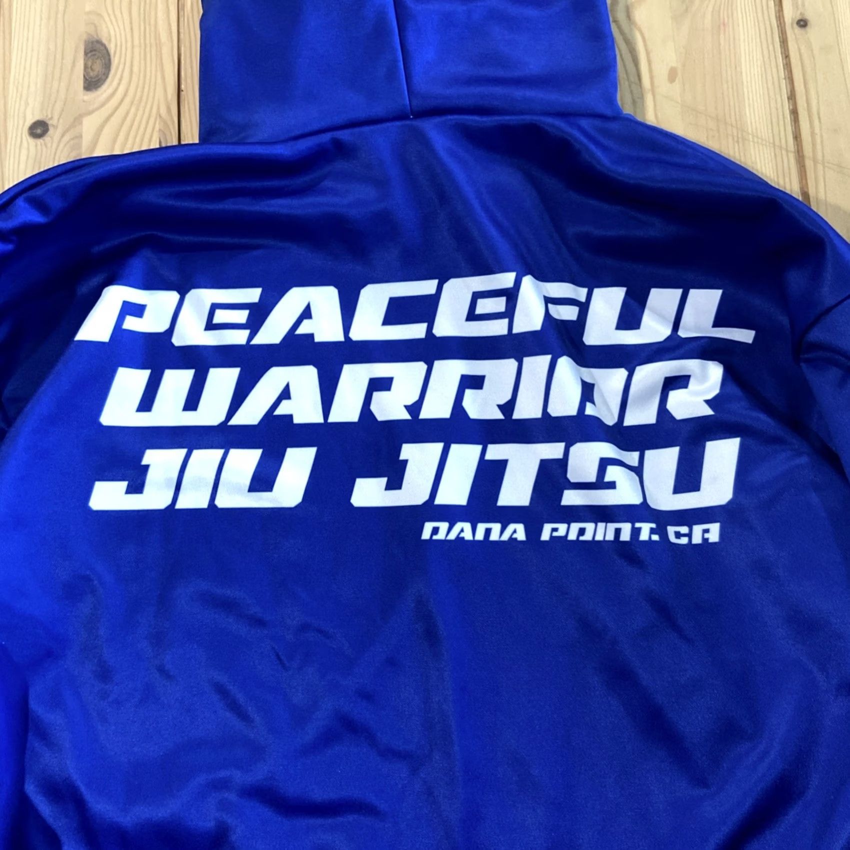 Vintage VINTAGE Peaceful Warrior JIU JITSU Dana Point Hoodie Dana Hills Medium Camouflage Blue Pullover Sweater Men M Warrior 90s Size US M / EU 48-50 / 2 - 7 Thumbnail