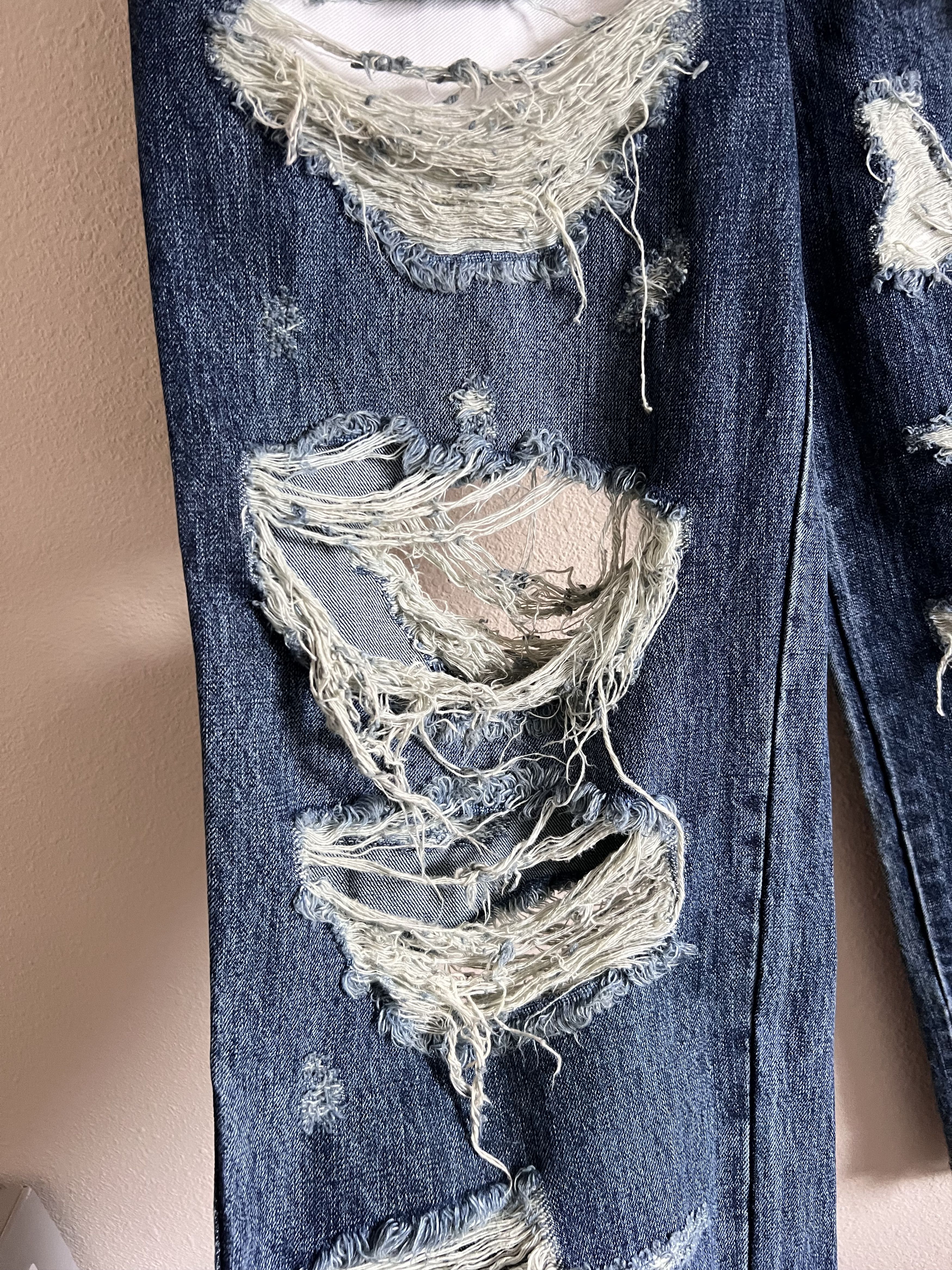 Ader Error Ader Error Blue Distressed Jeans Size US 32 / EU 48 - 4 Thumbnail