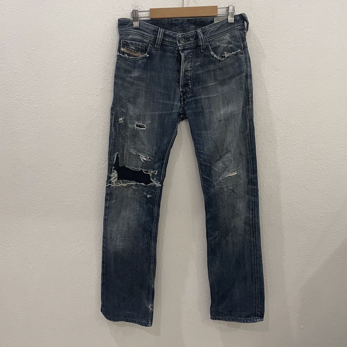 Diesel Vintage Diesel Industries Distressed Denim Size US 31 - 1 Thumbnail