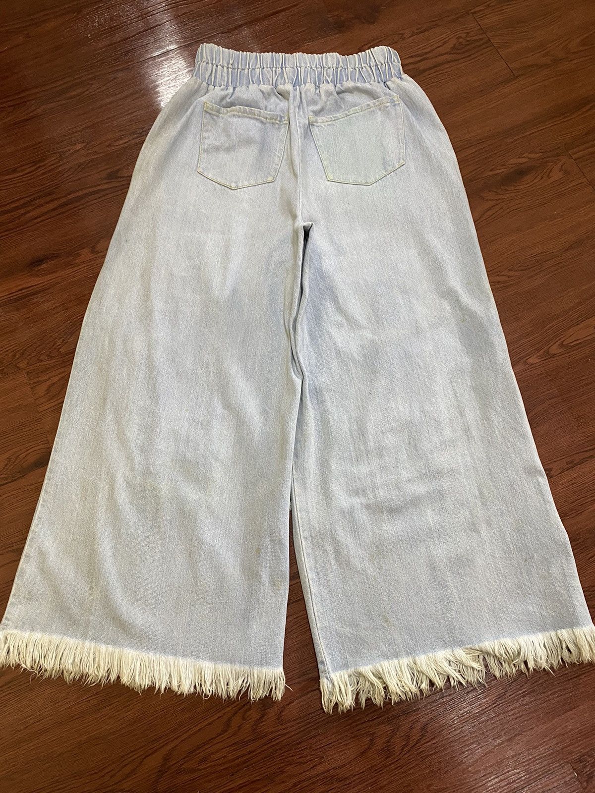 Japanese Brand Vintage Y2K Japanese MidRise Ripped Woman Baggy Frayed Pants Size 31" - 8 Thumbnail