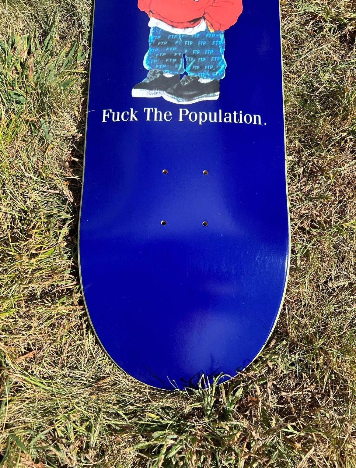 Fuck The Population FTP Bear Skateboard Deck - 8.5 Size ONE SIZE - 3 Thumbnail
