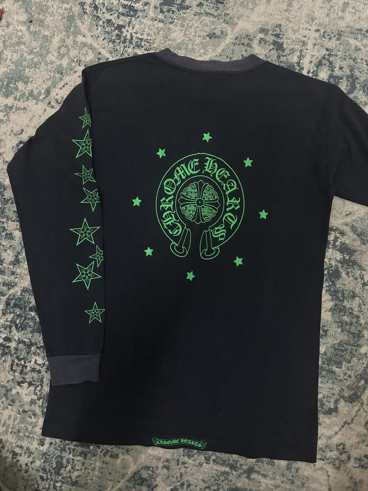 Chrome Hearts Vintage Chrome Hearts Black Green L/S Tee ✅✅ Size US M / EU 48-50 / 2 - 2 Thumbnail