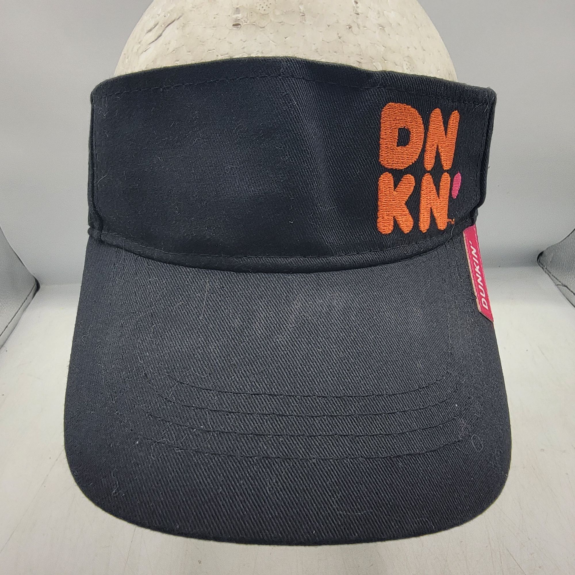 Other Dunkin Donuts Adults Black Orange Visor Hat Cap Casual Work Size ONE SIZE - 1 Thumbnail