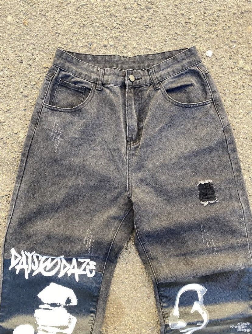 Japanese Brand × Vintage Japanese Baggy Tornado Mart style y2k Pants Jeans Size US 30 / EU 46 - 4 Thumbnail