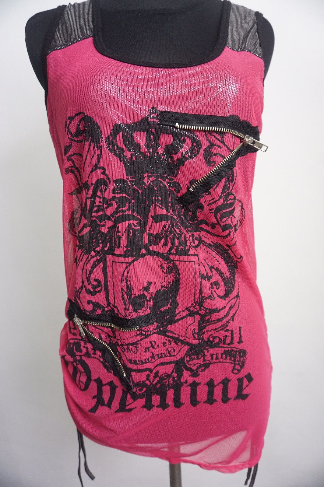 If Six Was Nine Y2K punk mesh tanktop Size S / US 4 / IT 40 - 3 Thumbnail