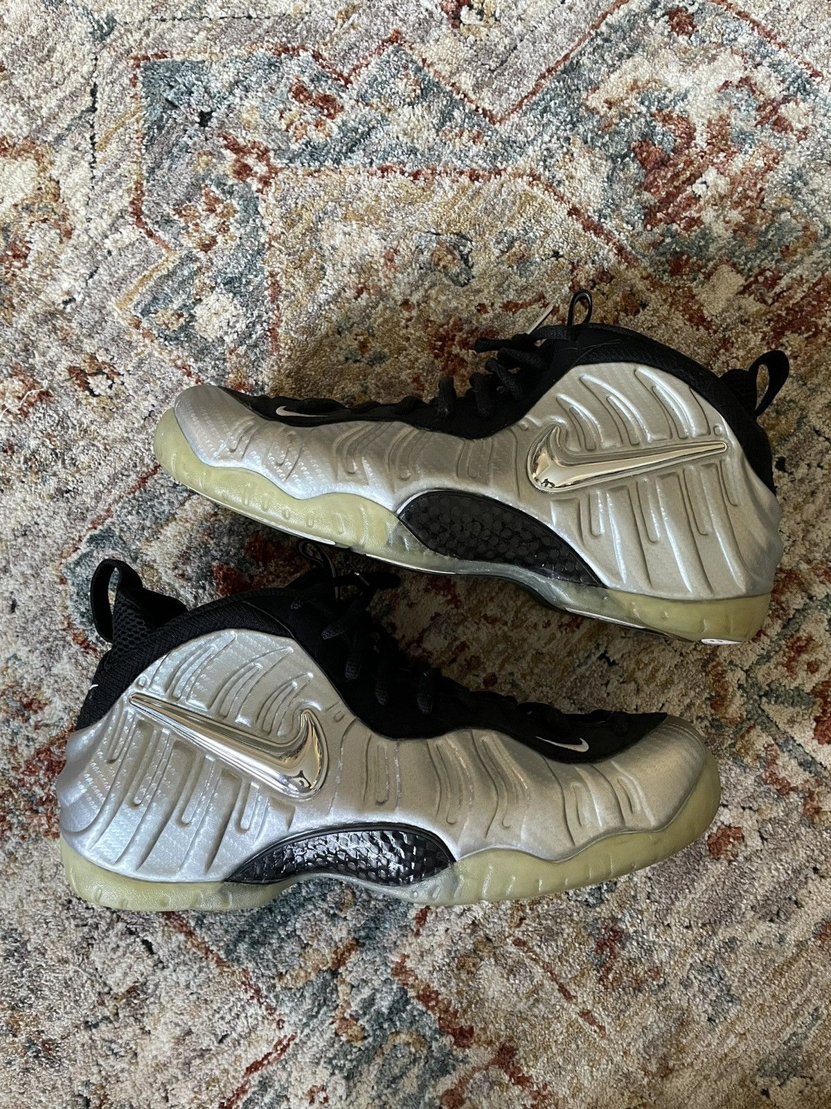 image of Nike Silver Surfer Foamposite Shoes, Men's (Size 13)