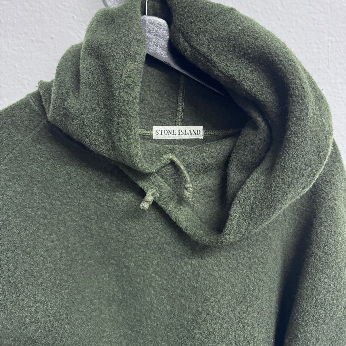 Stone Island Stone Island Wool Hoodie 90s Green Edge Patch Size US XL / EU 56 / 4 - 2 Thumbnail