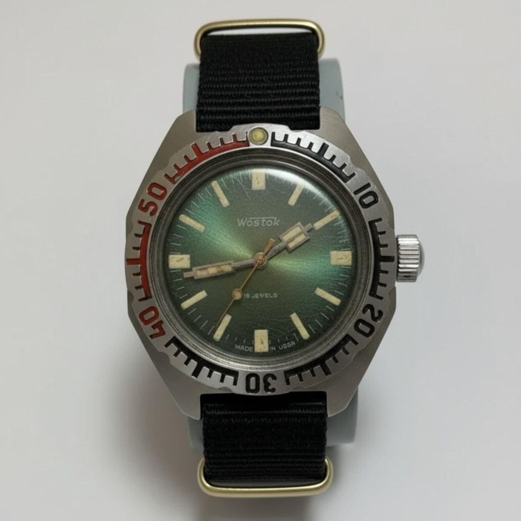 Vintage Vintage Mens Watch Vostok Amphibia Komandirskie Steel 165 Size ONE SIZE - 1 Thumbnail