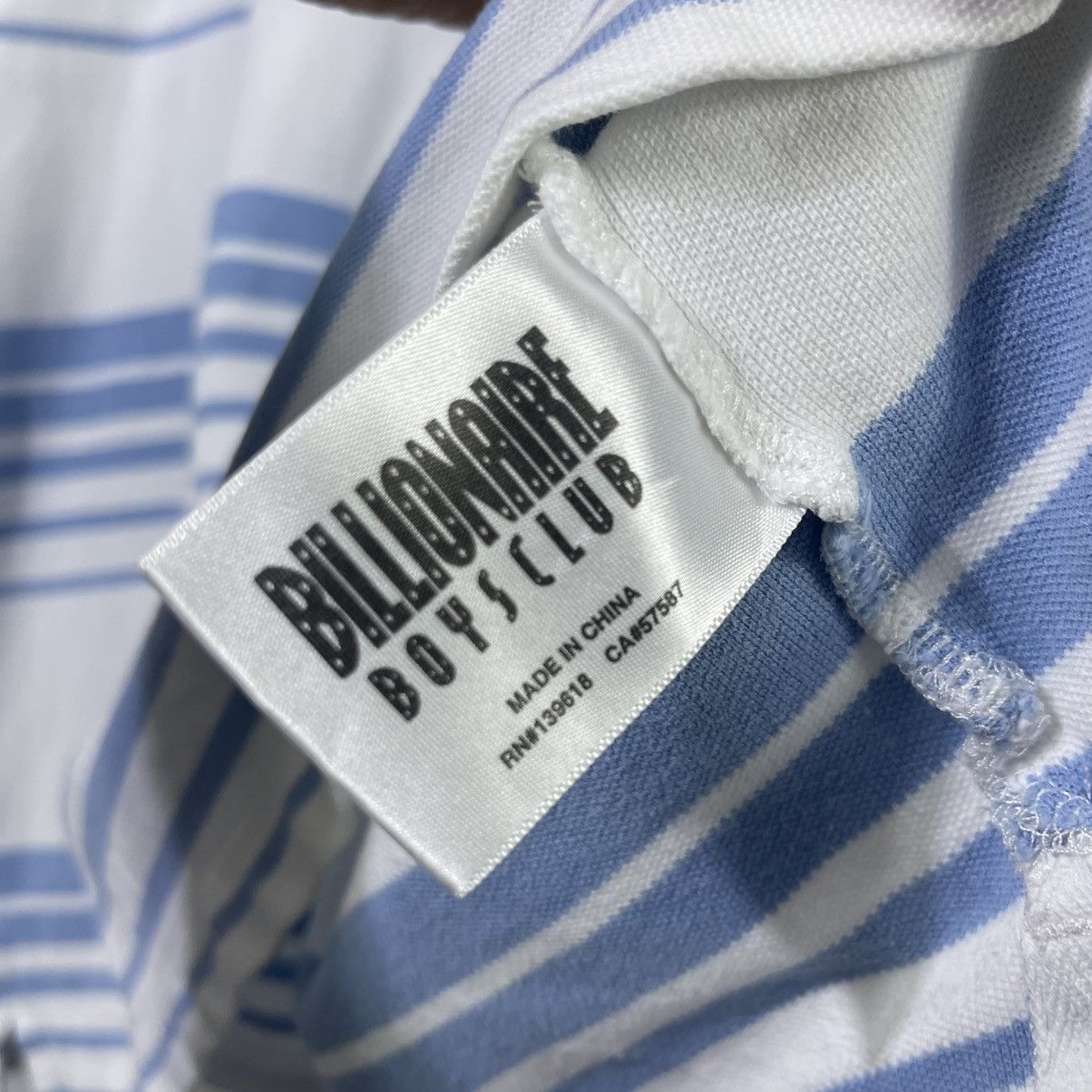 Billionaire Boys Club Billionaire Boys Club Embroidery Script Stripes Tshirt Size US XXL / EU 58 / 5 - 7 Thumbnail