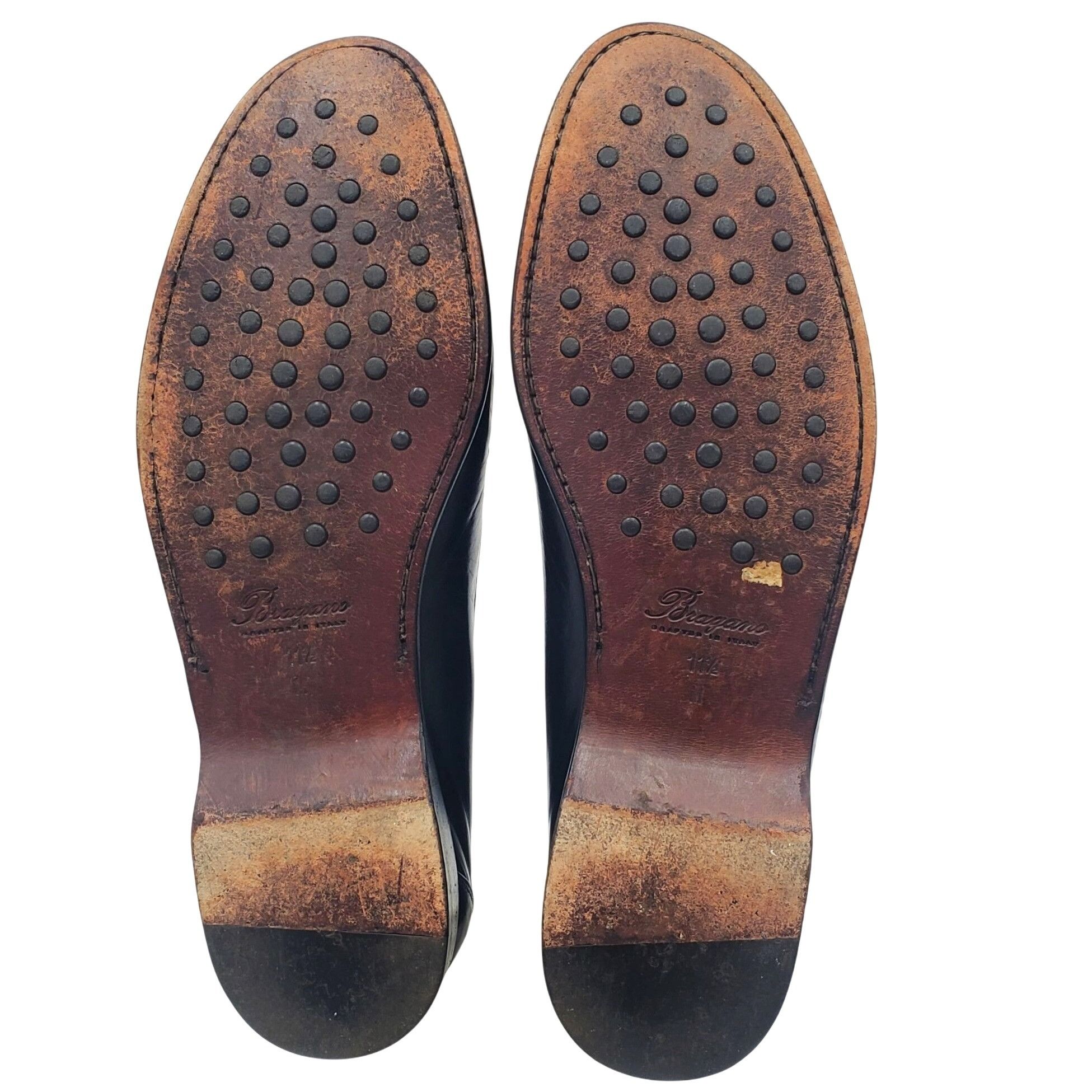 Cole Haan Italy Bragano Cole Haan Mens size 11.5 Black Burgundy Leathe Size US 11.5 / EU 44-45 - 3 Thumbnail