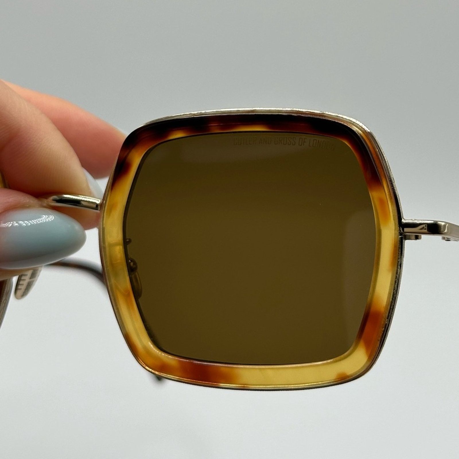 Cutler and Gross NEW CUTLER AND GROSS CG1301 003 Light Brown Havana Unisex Size ONE SIZE - 2 Thumbnail