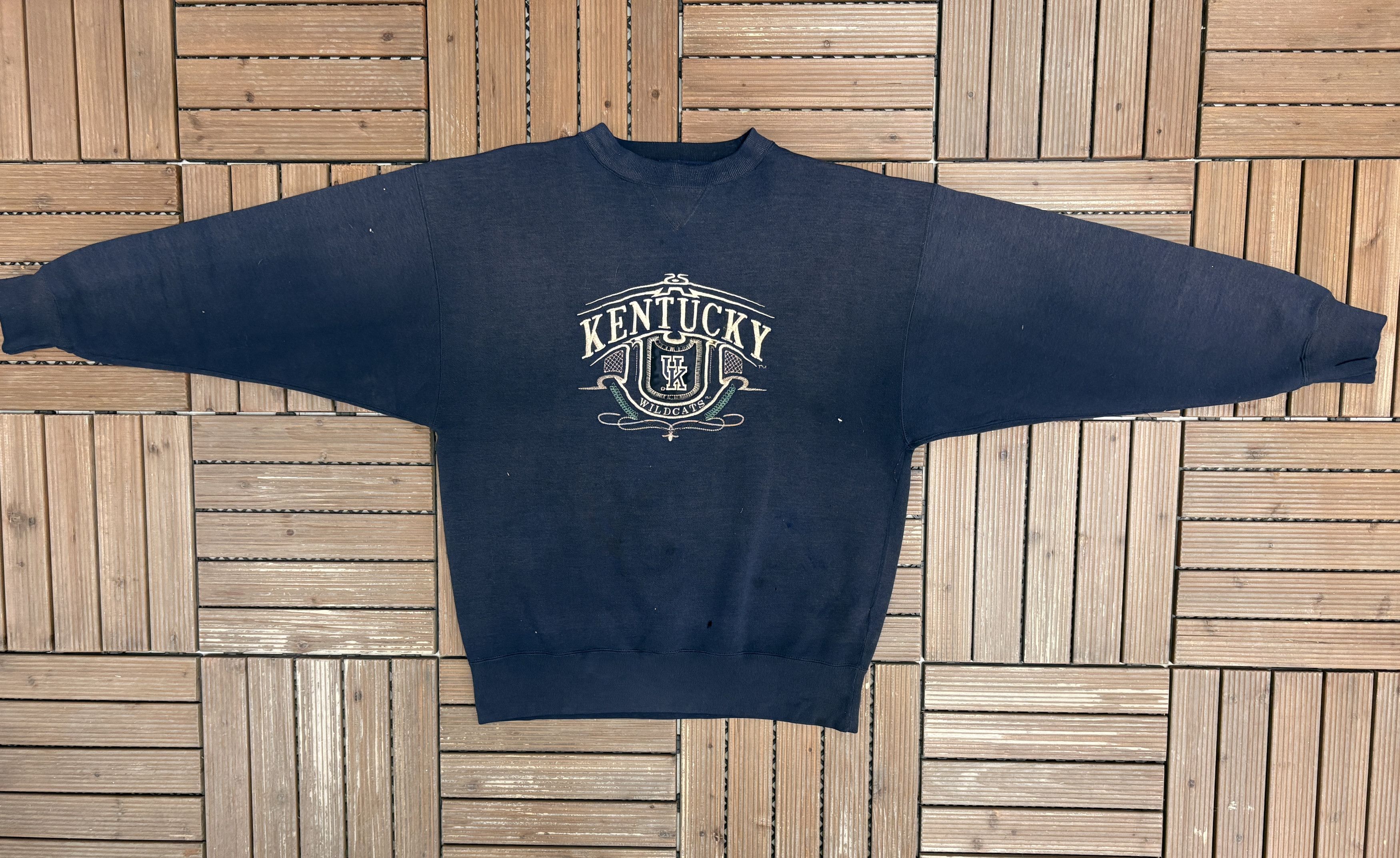 Vintage Kentucky Wildcats Stitched Vintage Blue Crewneck Sweater Size US L / EU 52-54 / 3 - 4 Thumbnail