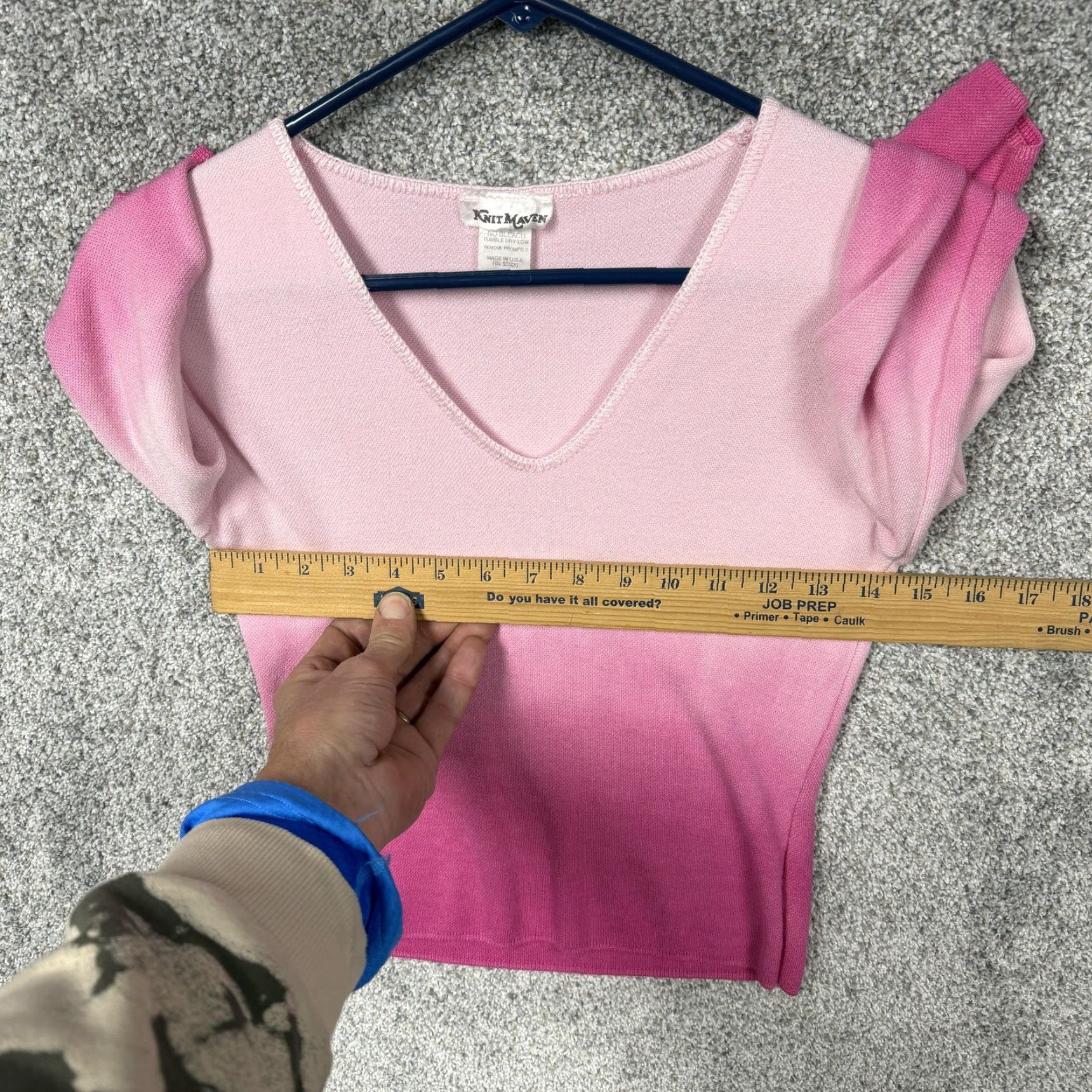 Vintage VINTAGE Knit Maven Sweater L Pink Ombre Feminine Coquette Fairy Indie Barbie Y2K Size L / US 10 / IT 46 - 4 Thumbnail