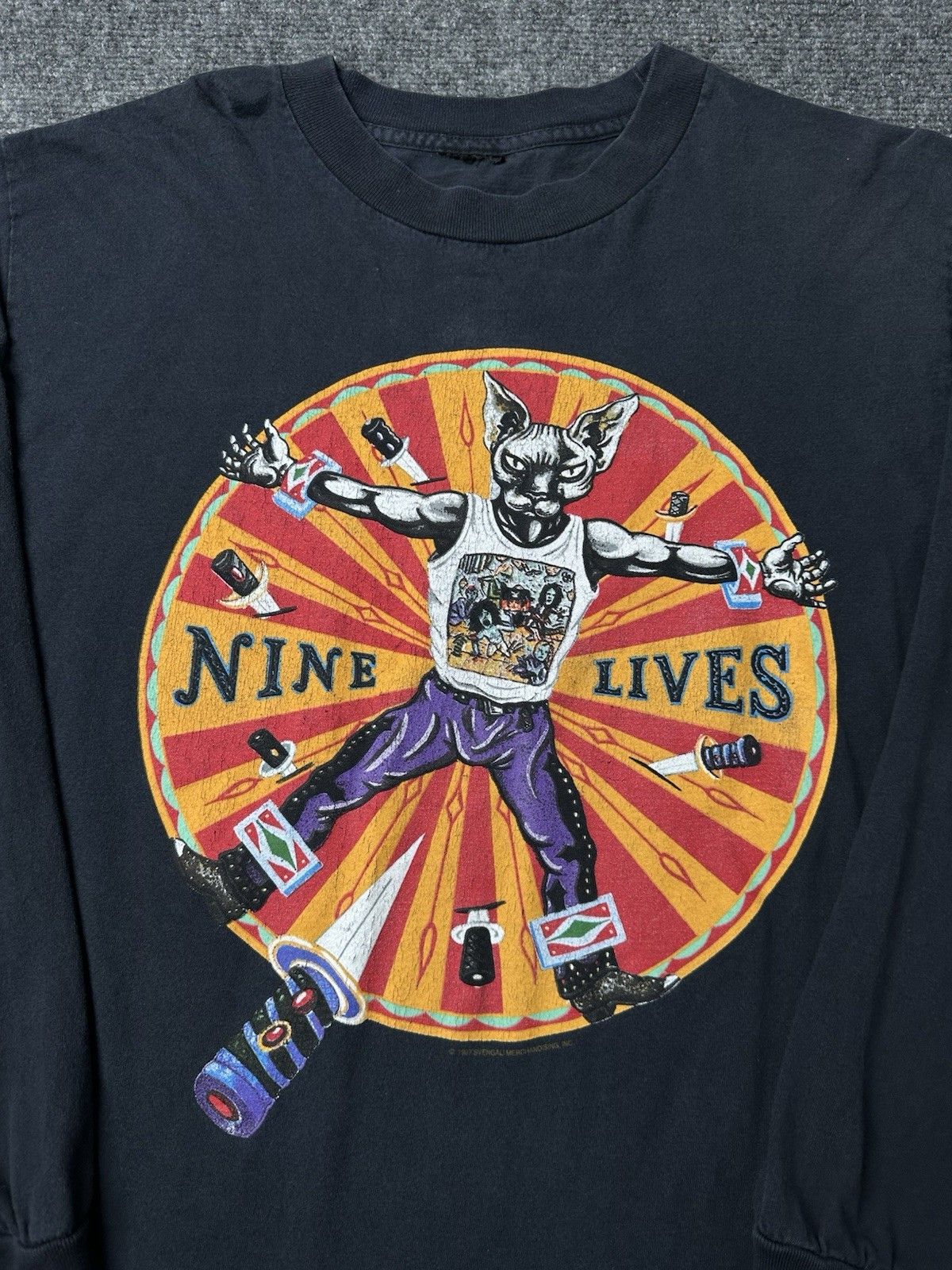 Nine Lives Mens Longsleeve Nine Lives Cat 1997 Svengali Shirt, Size L Size US L / EU 52-54 / 3 - 3 Thumbnail