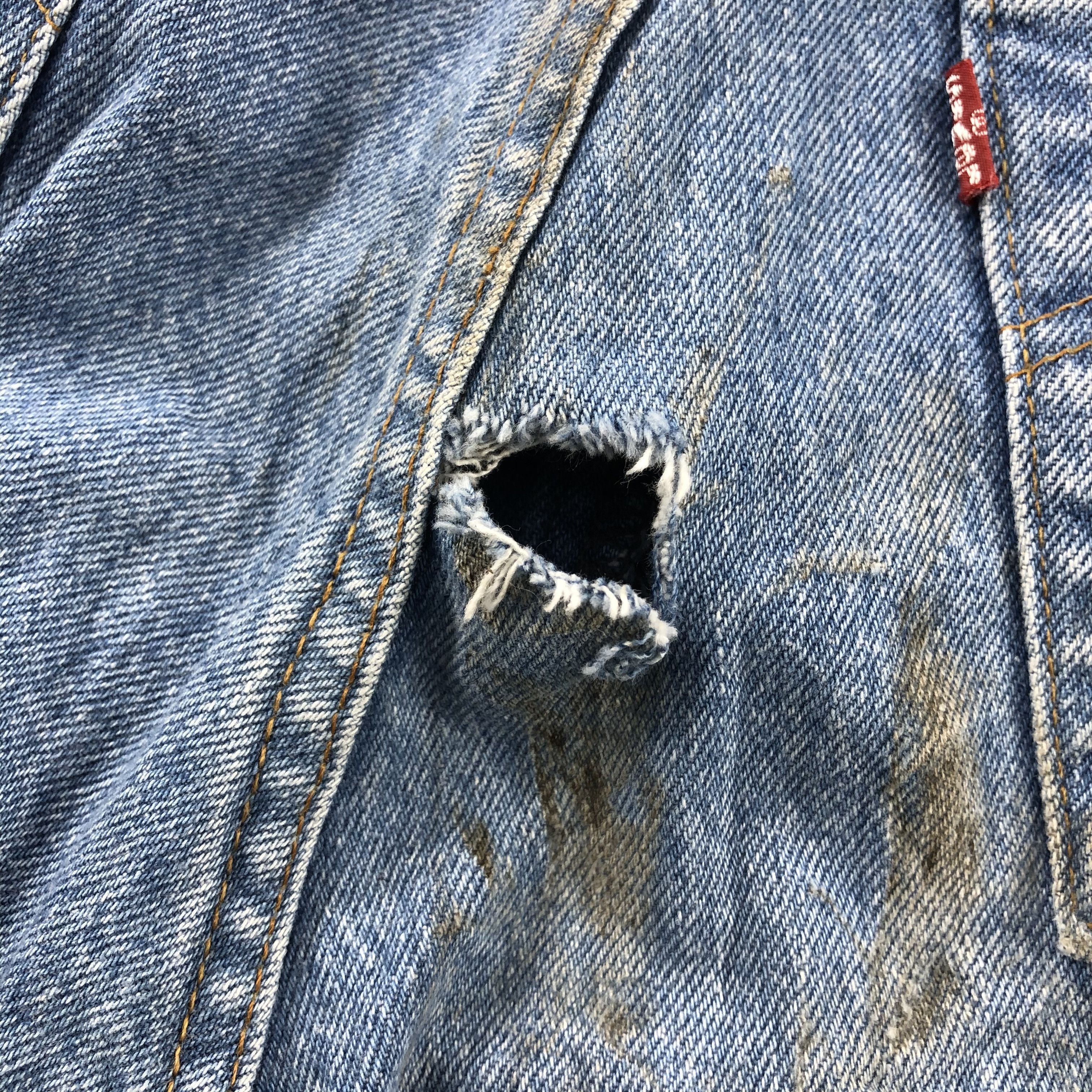 Levi's × Vintage Vintage 90s Distress Blue Wash Levis 501 Jeans-JM1567 Size US 28 / EU 44 - 6 Thumbnail