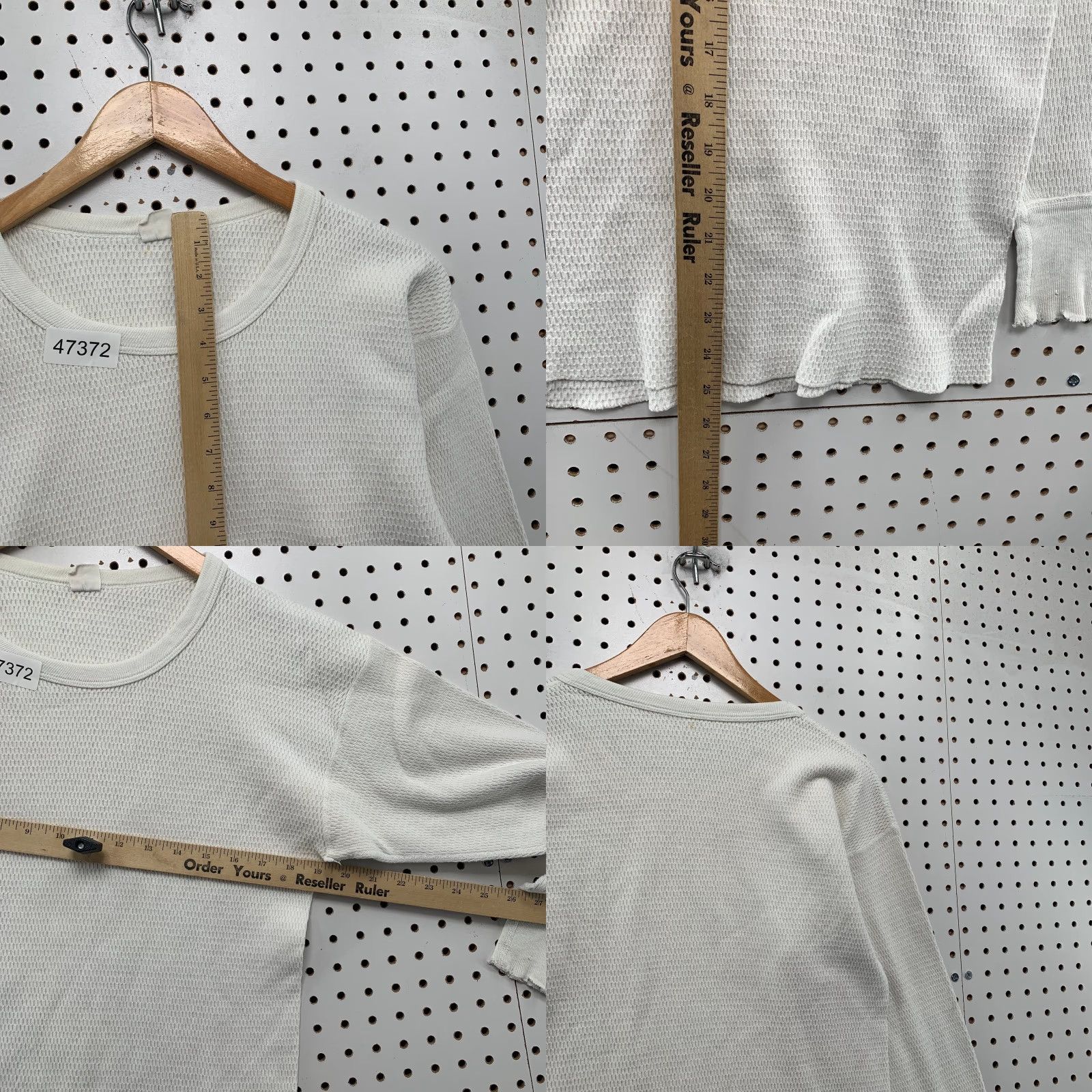 Vintage Wright's Thermal Shirt Mens M White Long Sleeve USA VINTAGE Size US M / EU 48-50 / 2 - 9 Thumbnail