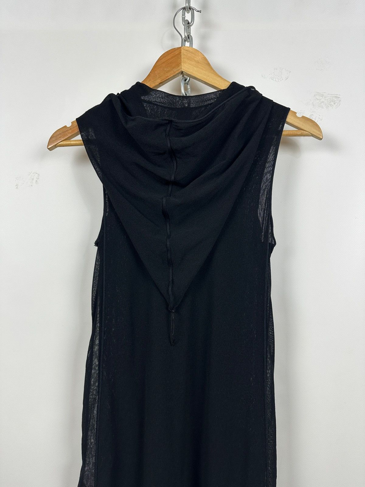 Jean Paul Gaultier Vintage Jean Paul Gaultier Black Gothic Mesh Hood Maxi Dress Size S / US 4 / IT 40 - 14 Thumbnail