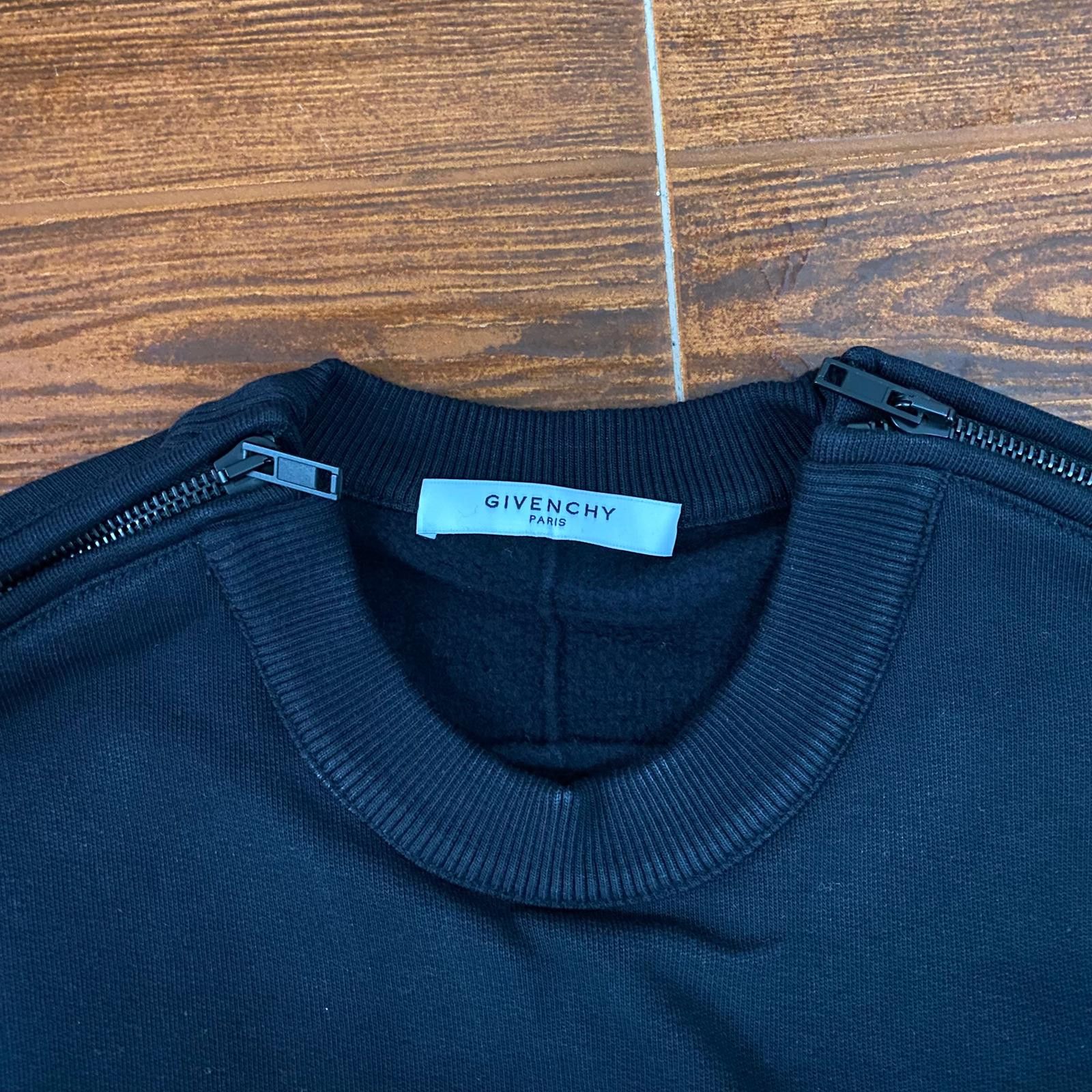 Givenchy Black Madonna and Child 4G Satin Applique Zip Sweatshirt Size US S / EU 44-46 / 1 - 2 Thumbnail