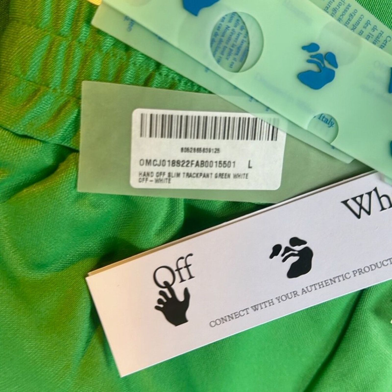 Off-White Off White Hand Off Slim Track Pants Green L Size US 42 / EU 58 - 11 Thumbnail