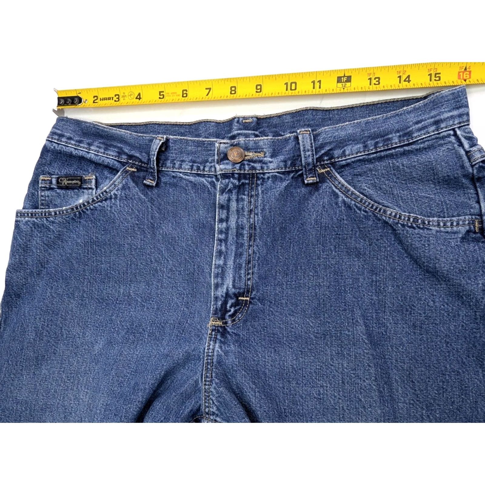 Wrangler Wrangler VTG Classic Straight Leg Cotton Denim Jeans Women 12x30 TRUE 32x29 Size 34" / US 12 / IT 48 - 6 Thumbnail