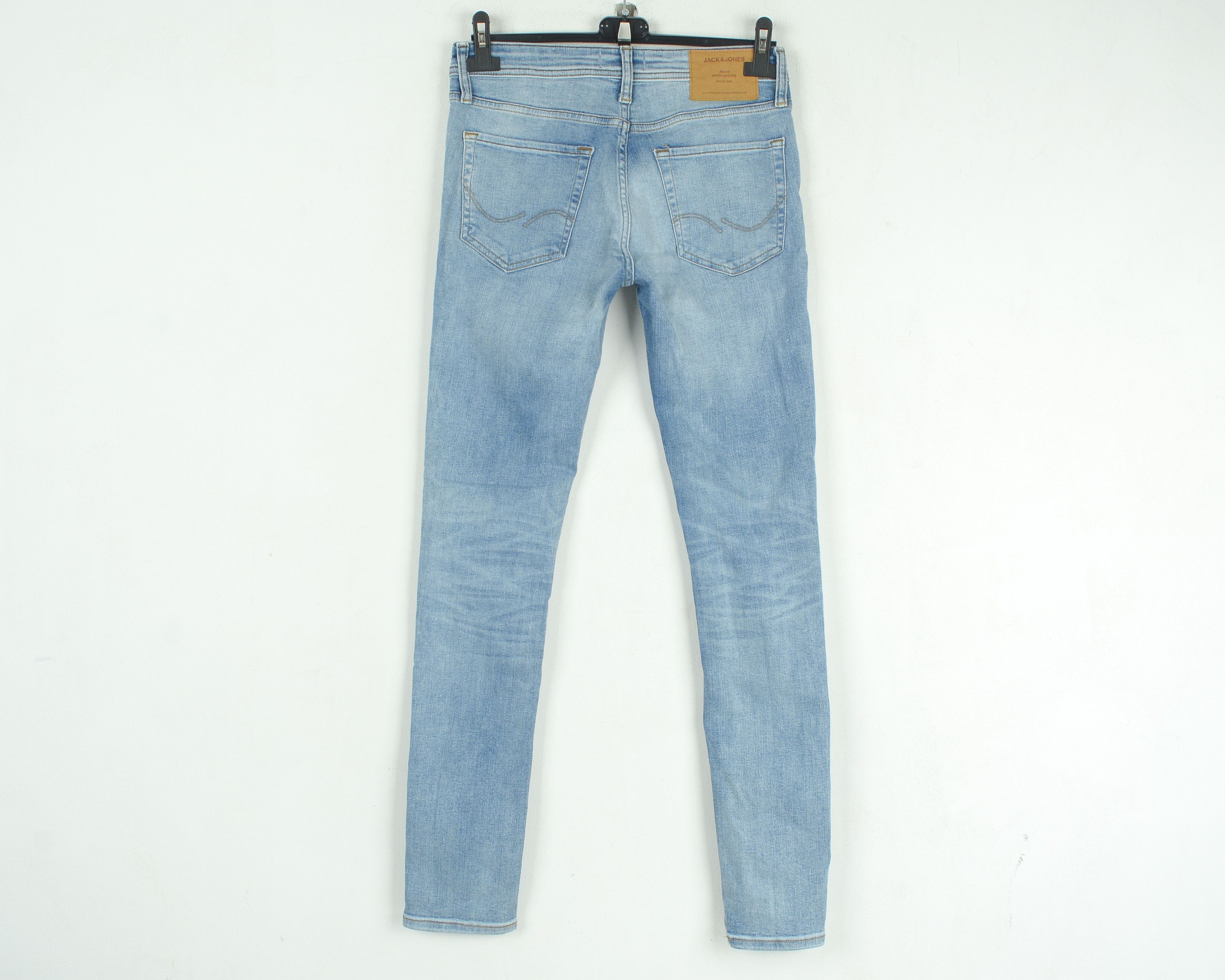 Jack & Jones Liam W29 L32 Skinny Fit Jeans Denim Pants Trousers Blue Size US 29 - 3 Thumbnail