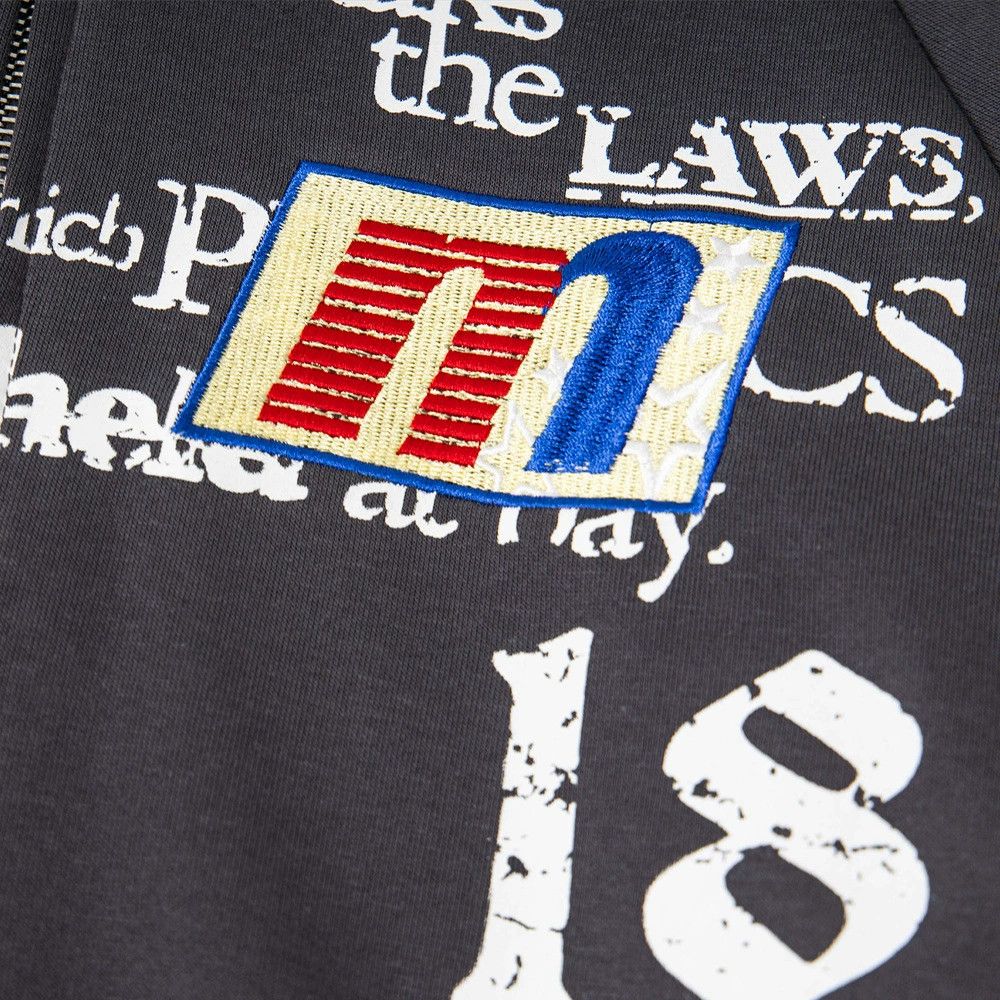 Vintage Men's cross embroidered loose casual zipper hoodie Size US M / EU 48-50 / 2 - 5 Thumbnail