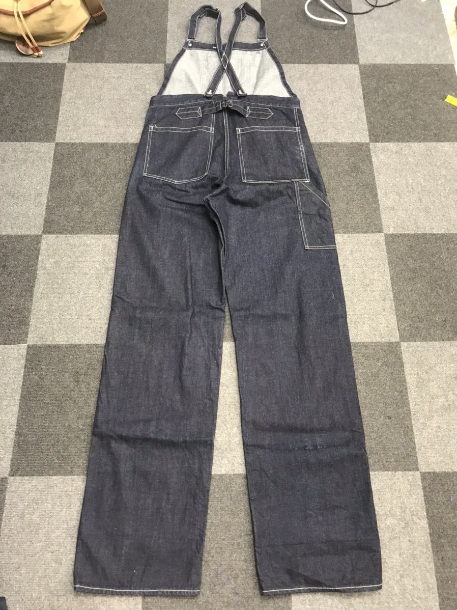 Dry Bones DRY BONES Japan Fish Tail Cinch Back Biker Denim Overall Size US 32 / EU 48 - 1 Thumbnail