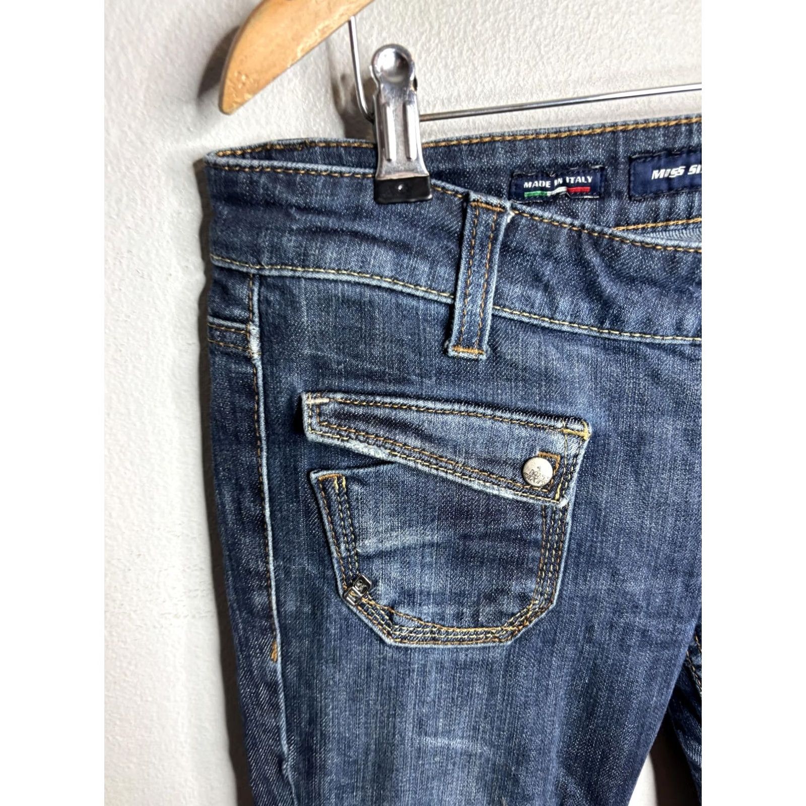 Miss Sixty Miss Sixty Jeans Womens 28 Blue Ferguson Distressed Button Fly Denim Jeans Size 27" / US 4 / IT 40 - 2 Thumbnail