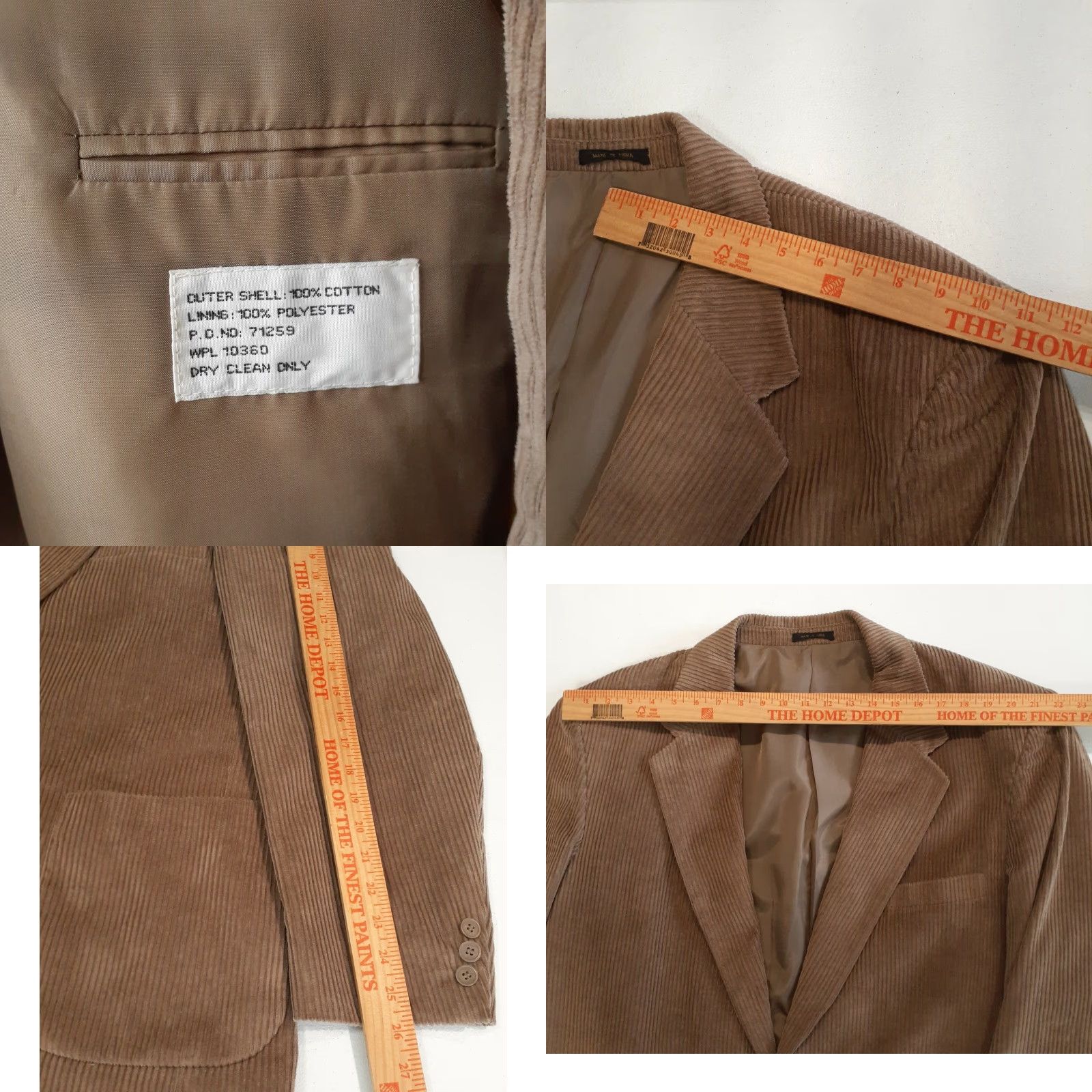 Members Only VINTAGE Members Only Corduroy Sport Coat Jacket Mens 48 Regular Brown Size US M / EU 48-50 / 2 - 8 Thumbnail
