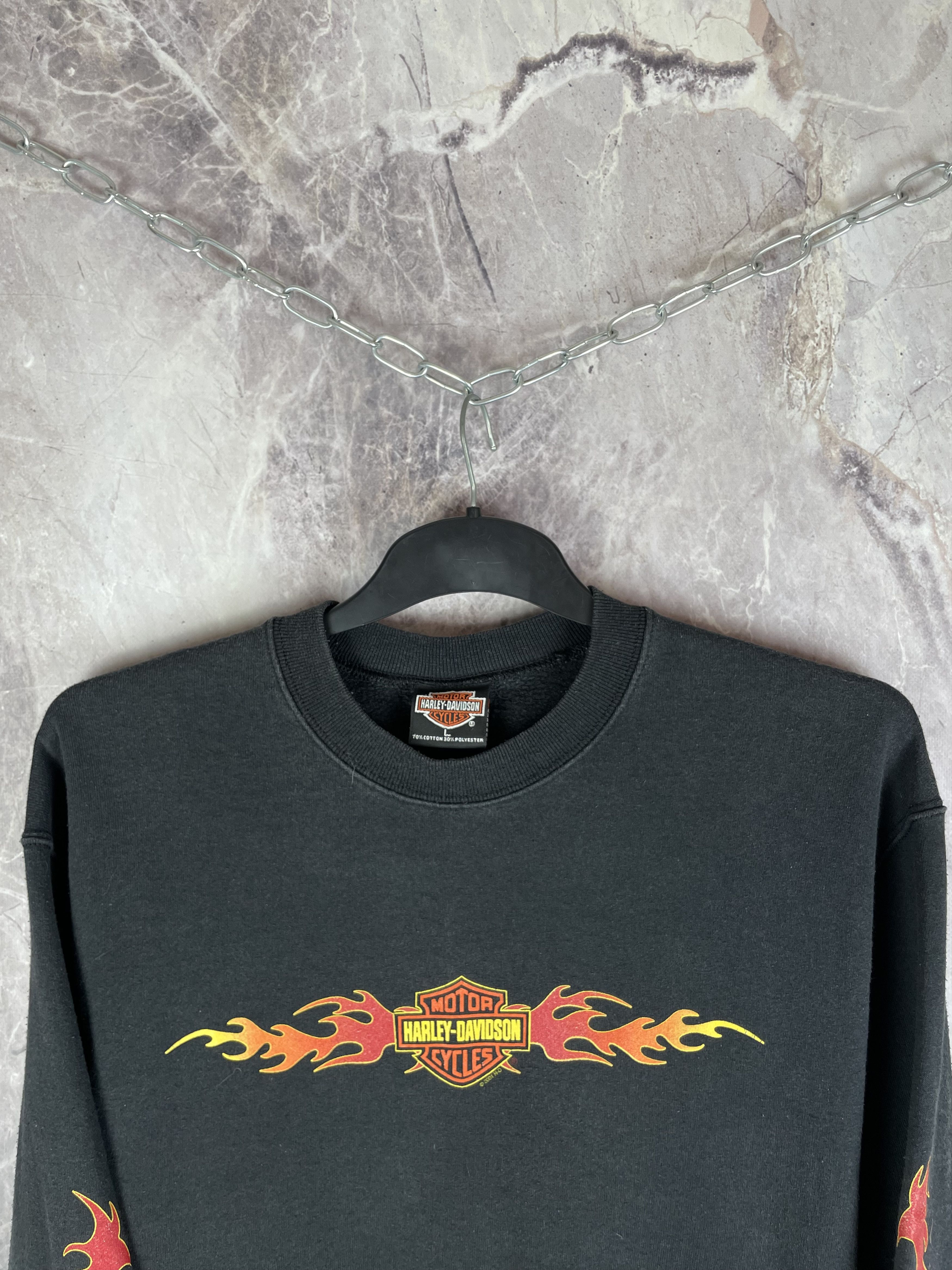 Harley Davidson Vintage Harley Davidson Sweatshirt 2001 Size US L / EU 52-54 / 3 - 3 Thumbnail