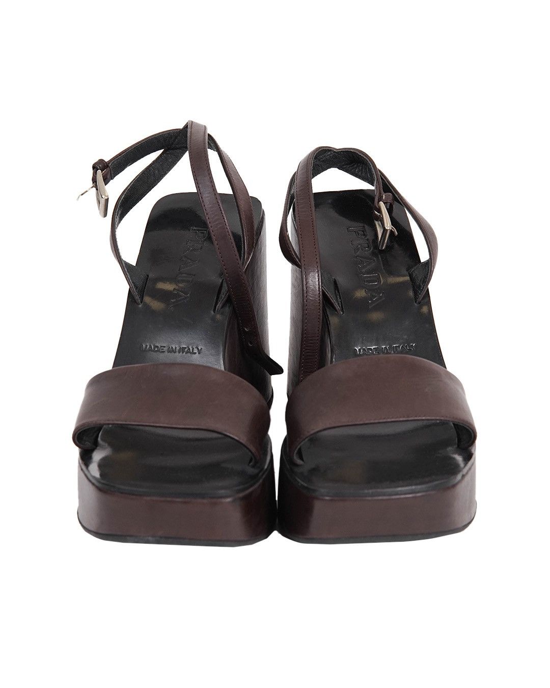 Prada Prada 1999 High Platform Sandals in Brown Size US 9 / IT 39 - 4 Thumbnail