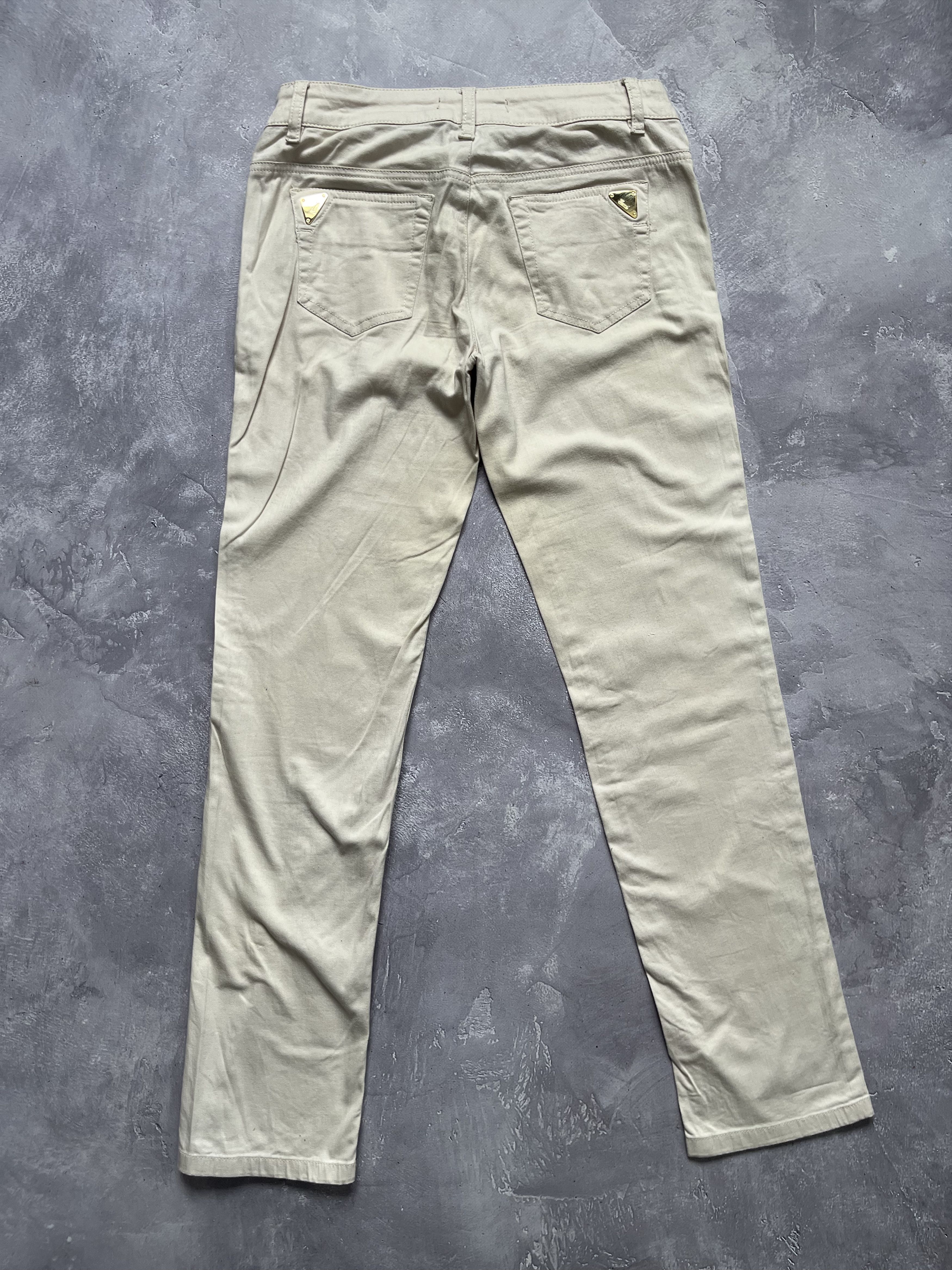 Gucci Gucci Era Tom Ford With Snap Buckle Logo Beige Pants Size 29" - 2 Thumbnail