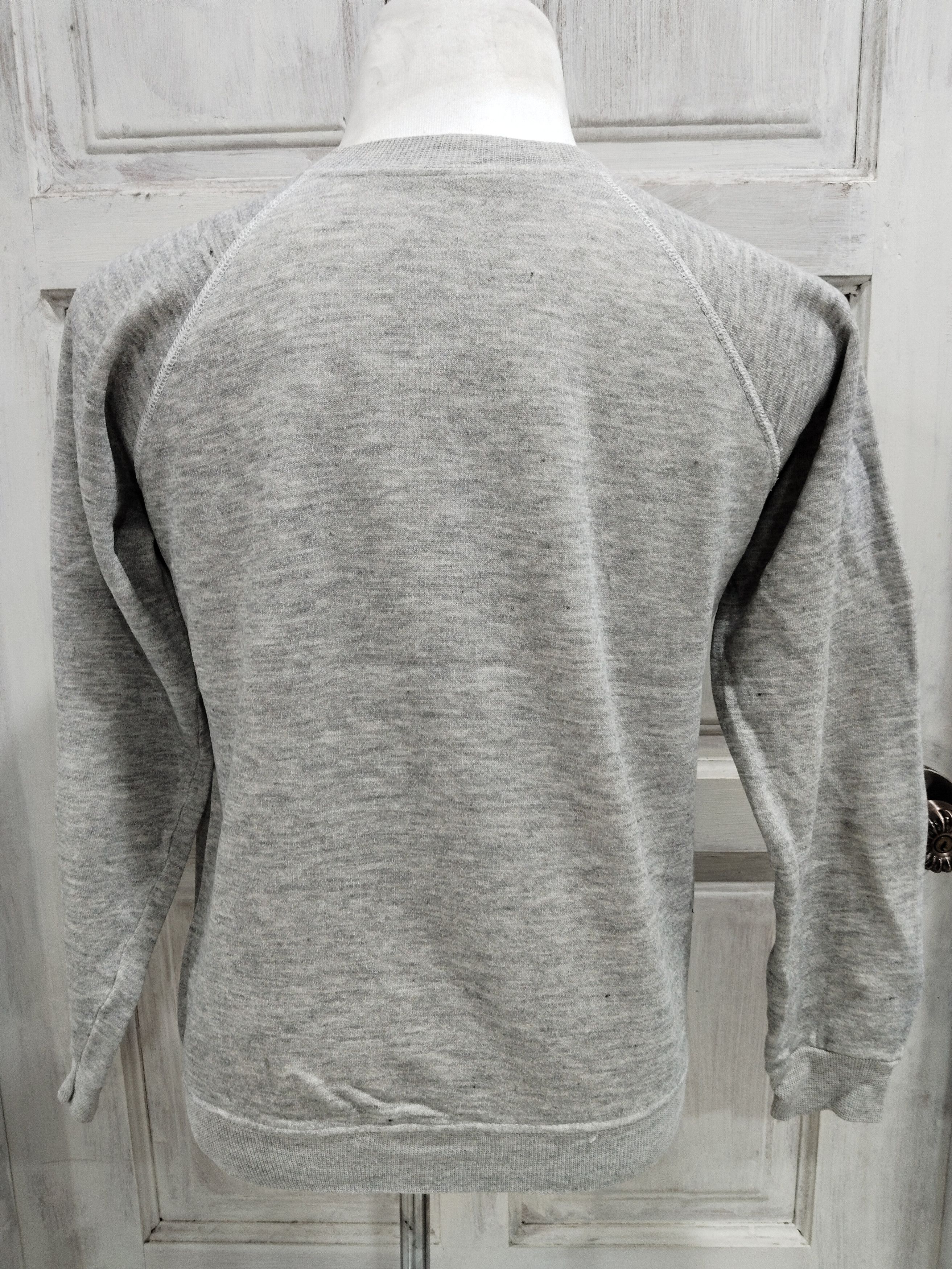 Hanes × Vintage Vintage 80s Plain Rayon Sweatshirt Size US M / EU 48-50 / 2 - 4 Thumbnail
