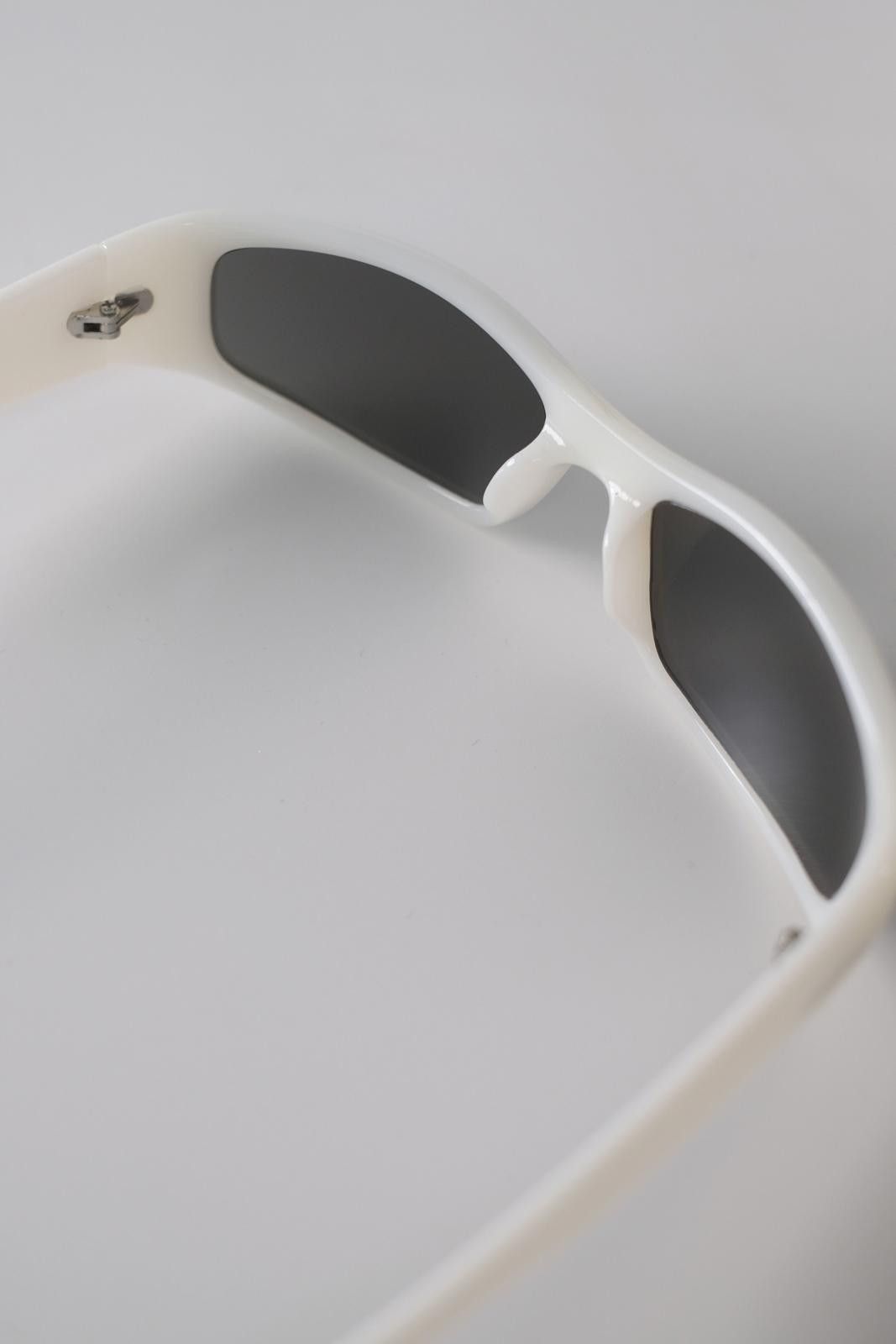 Other Avant Garde Y2K White Jade Rectangle Sunglasses Unisex OS Size ONE SIZE - 8 Thumbnail