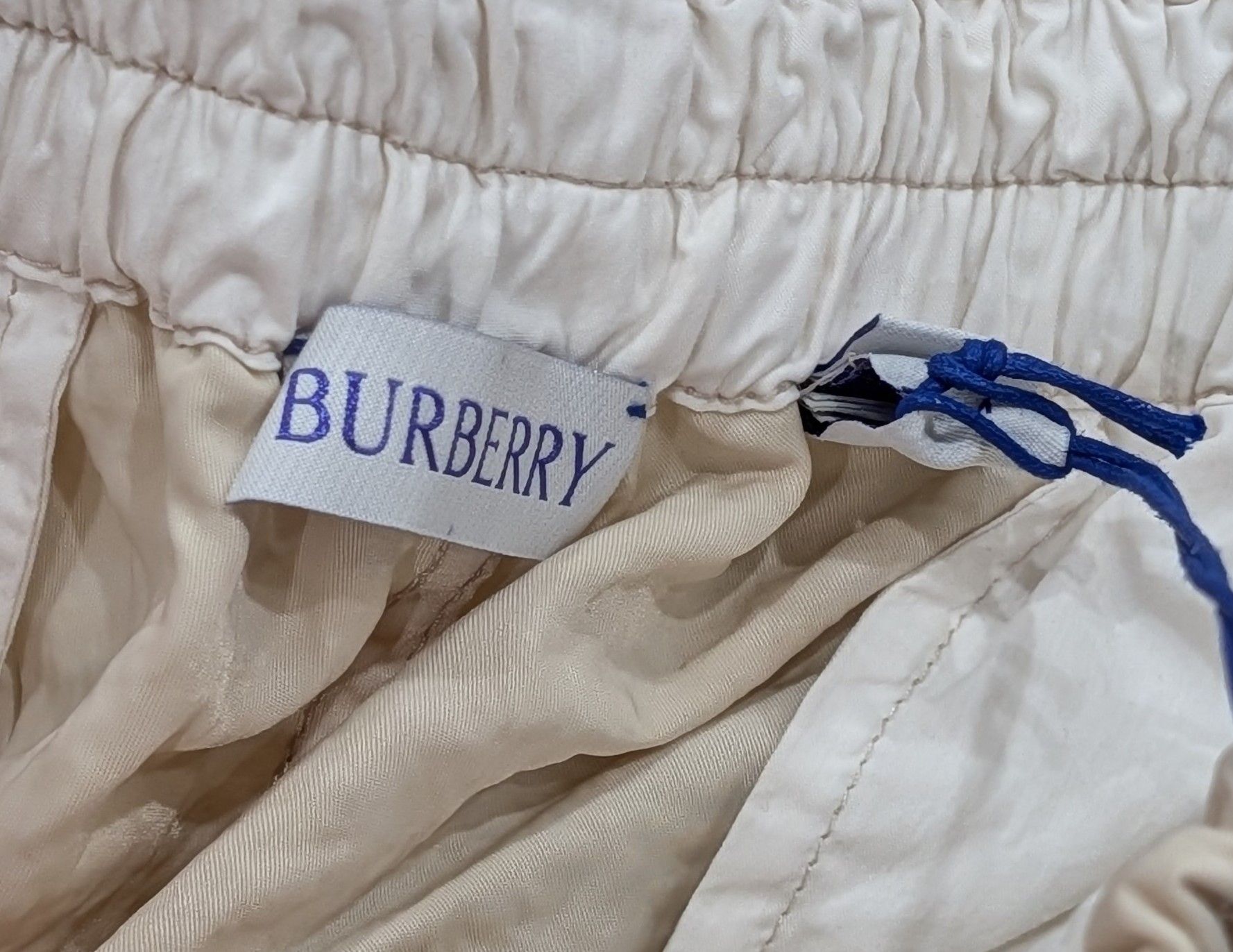 Burberry Burberry Wide Leg Crinkle Jogger Pants Soap Medium Size US 32 / EU 48 - 7 Thumbnail