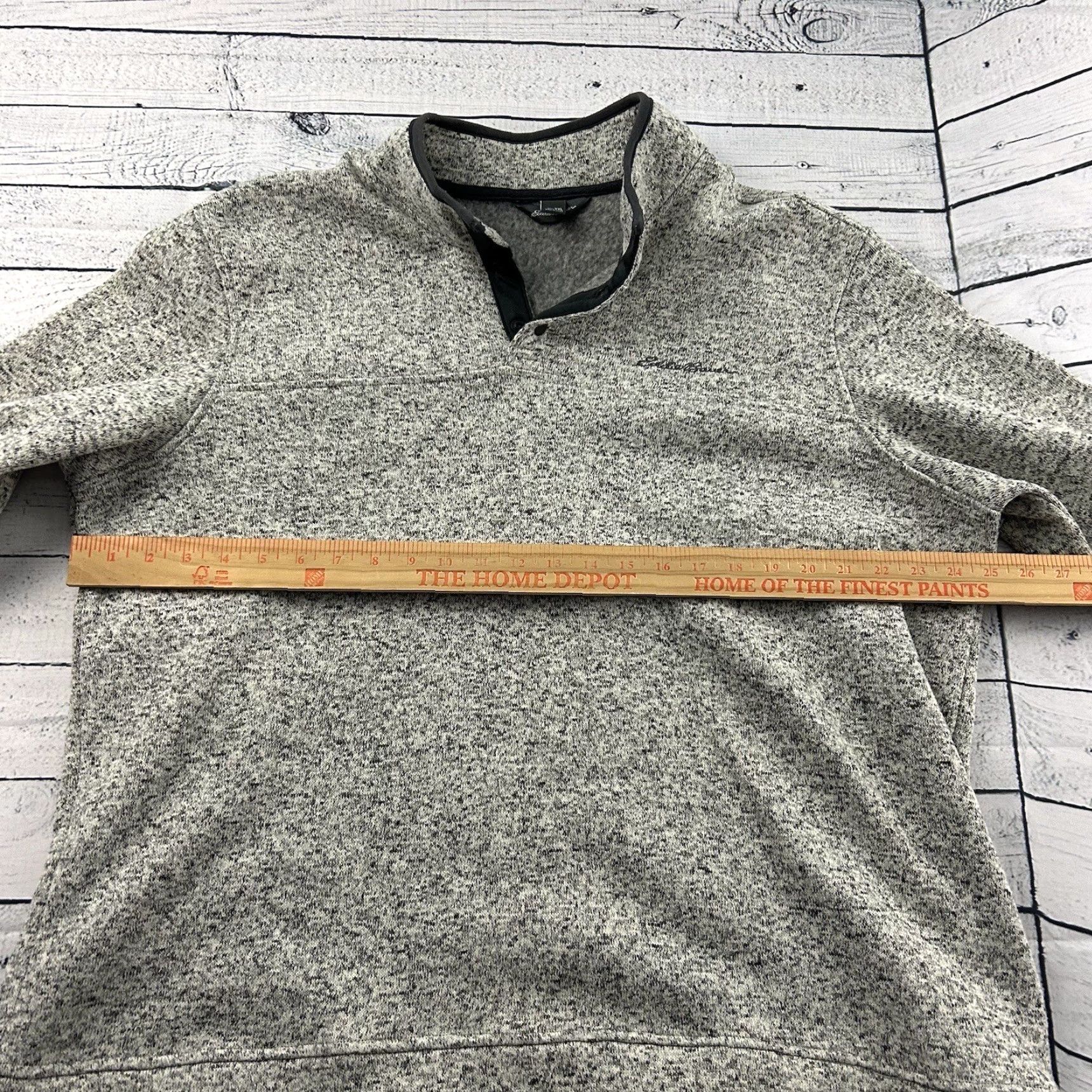 Eddie Bauer Eddie Bauer Fleece Jacket Pullover Knit Fleece Synchilla Mens XXL Gray Size US XXL / EU 58 / 5 - 5 Thumbnail