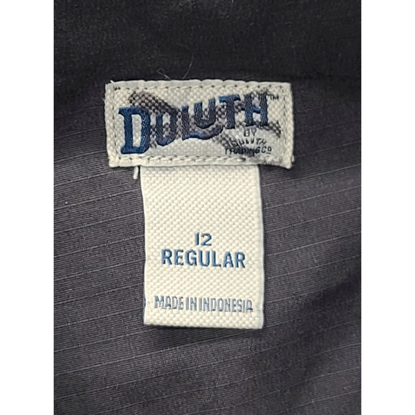 Vintage Duluth Regular Fit Pants Women's 12x28 Cargo Straight Rise High Inseam 28 in Gray Cotton Spandex Size 34" / US 12 / IT 48 - 2 Thumbnail