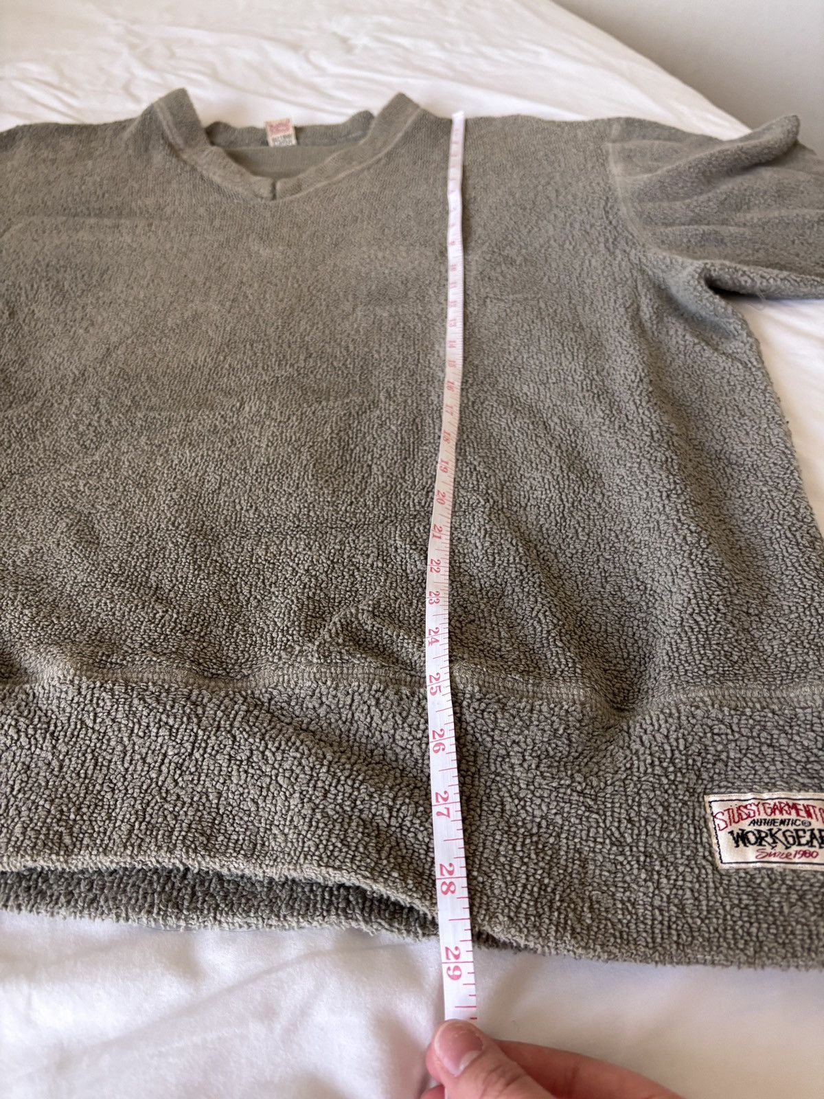 Stussy 90s Stüssy Workgear Terry Cloth V-Neck - Made in USA Size US L / EU 52-54 / 3 - 6 Thumbnail