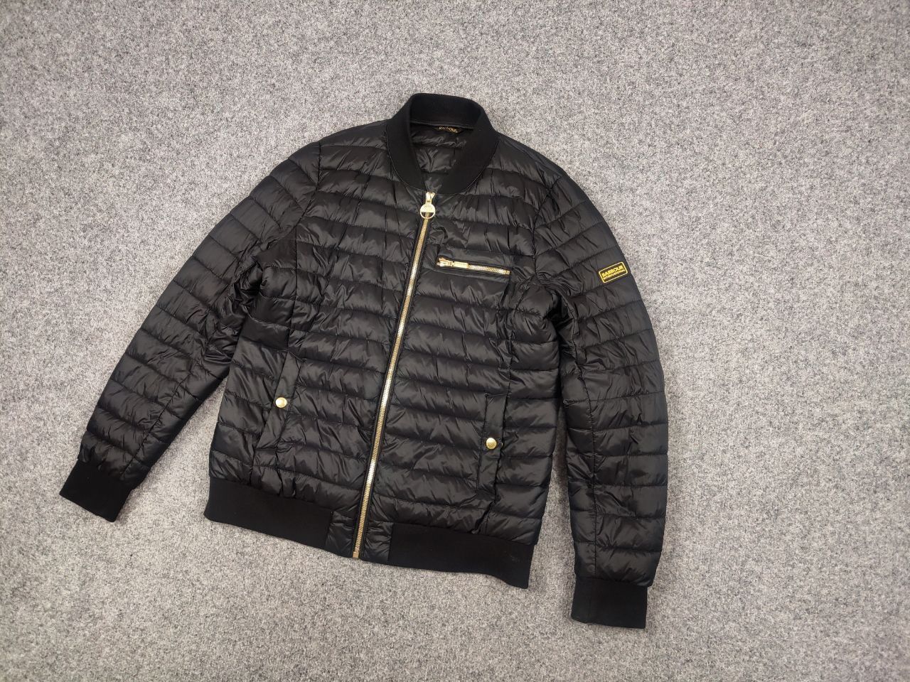 Barbour Barbour International Womens Gauge Quilted Bomber Jacket Size M / US 6-8 / IT 42-44 - 4 Thumbnail