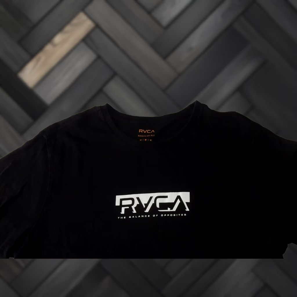 RVCA RVCA Men's T-Shirt Graphic Print Black Size M Short Sleeve Shirt Mens Size US M / EU 48-50 / 2 - 1 Thumbnail