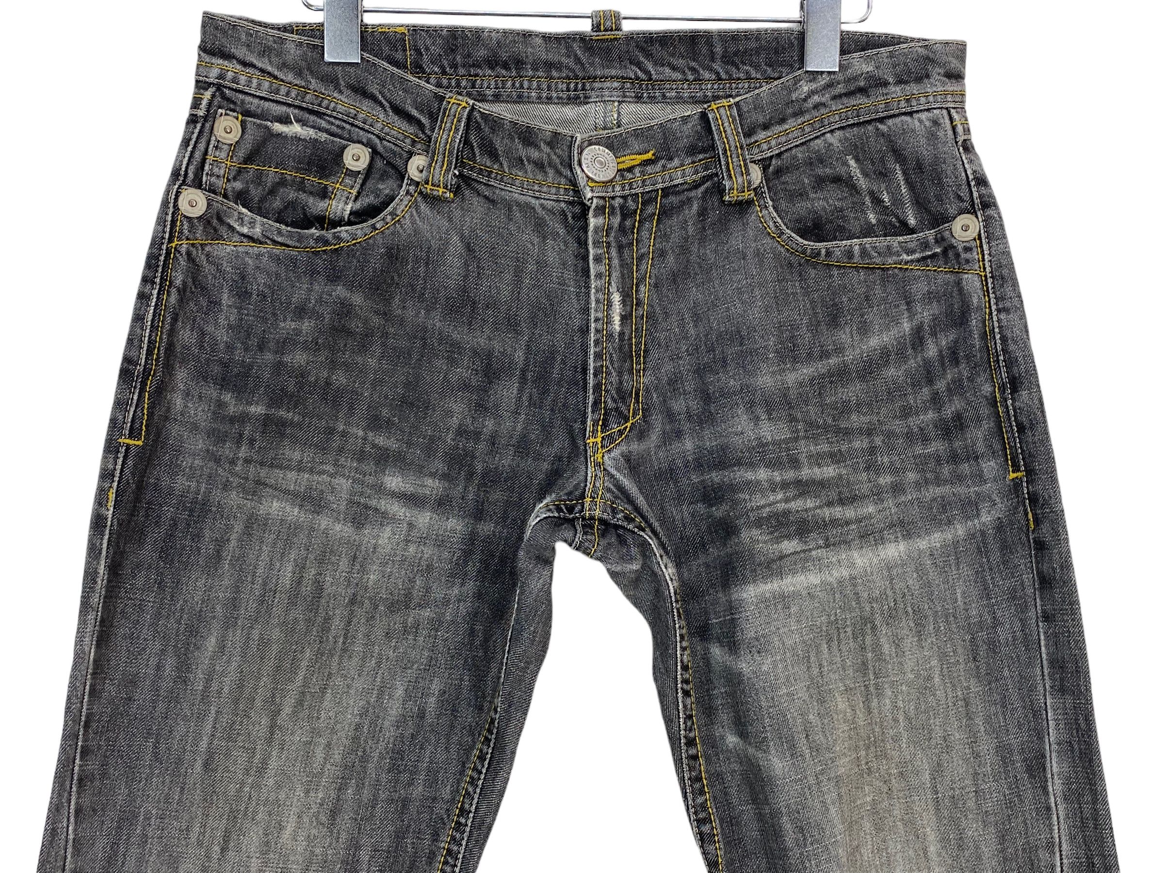 Japanese Brand Comme Ca Du Mode Jeans Twisted Seam Flare Jeans Size 34" / US 12 / IT 48 - 3 Thumbnail