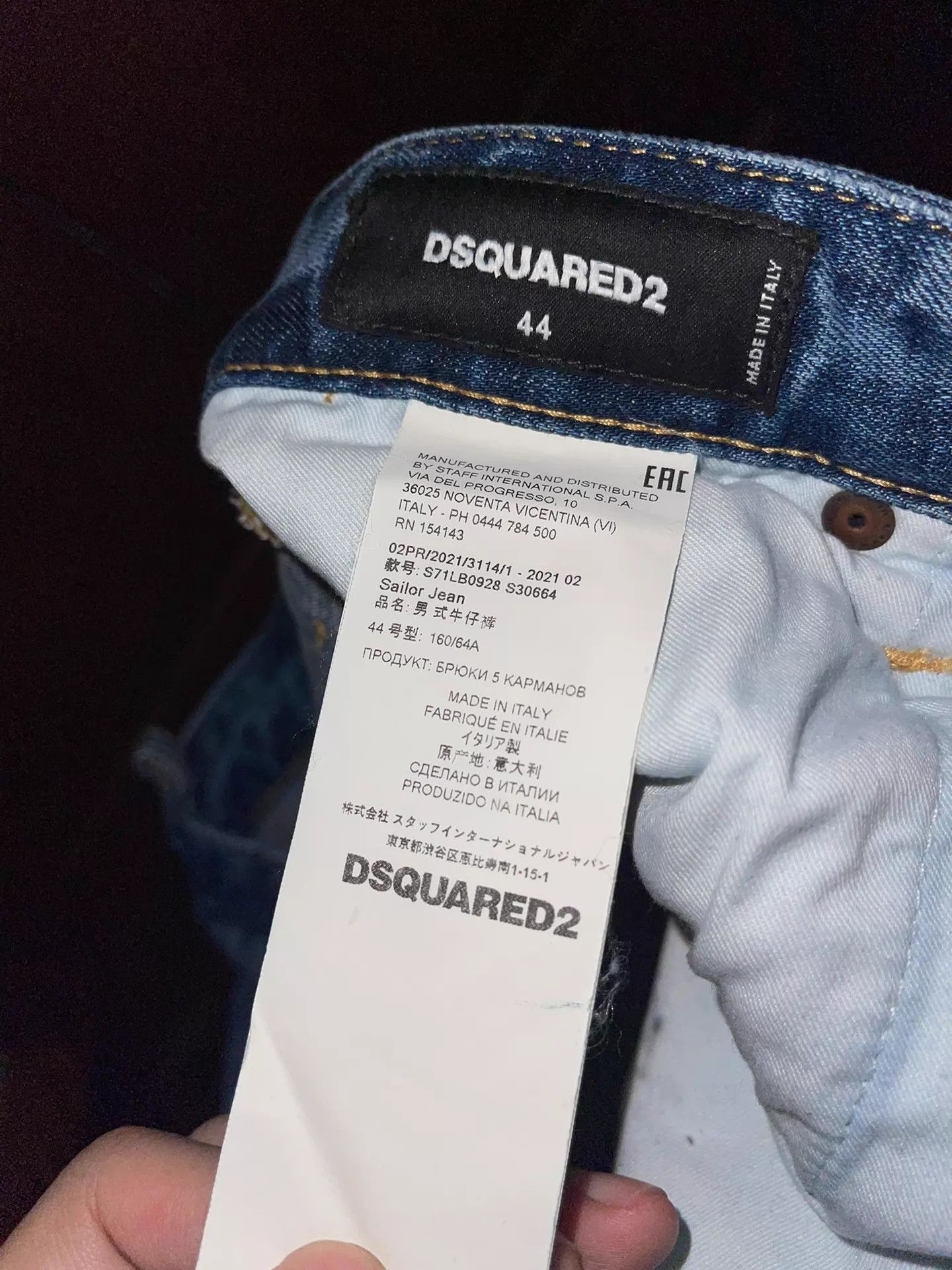 Dsquared2 Dsquared2 Sailor Jean 44 (New with Tags) Size US 28 / EU 44 - 7 Thumbnail