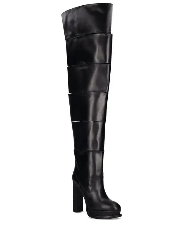 Alexander McQueen o1y0225 Boots in Black Size US 7 / IT 37 - 3 Thumbnail