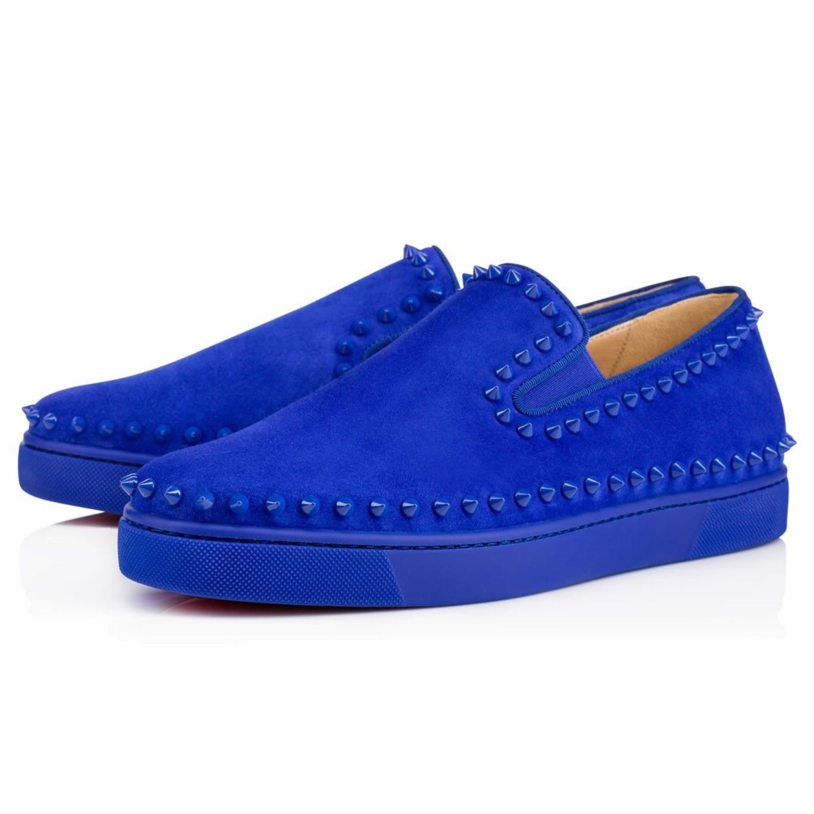Christian Louboutin Christian Louboutin Pik Boat Electric Blue Spikes US 10.5 Size US 10.5 / EU 43-44 - 1 Thumbnail
