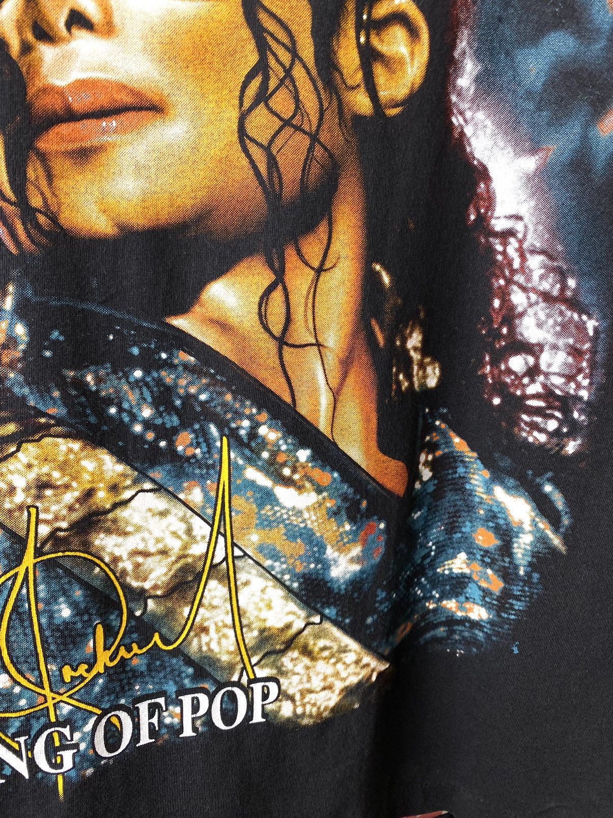 Band Tees Vintage 2000’s Michael Jackson Big Print T Shirt Size US L / EU 52-54 / 3 - 6 Thumbnail