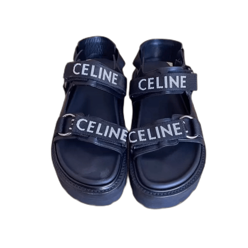 Celine celine leather chunky heeled sandals Size US 9 / EU 42 - 1 Thumbnail