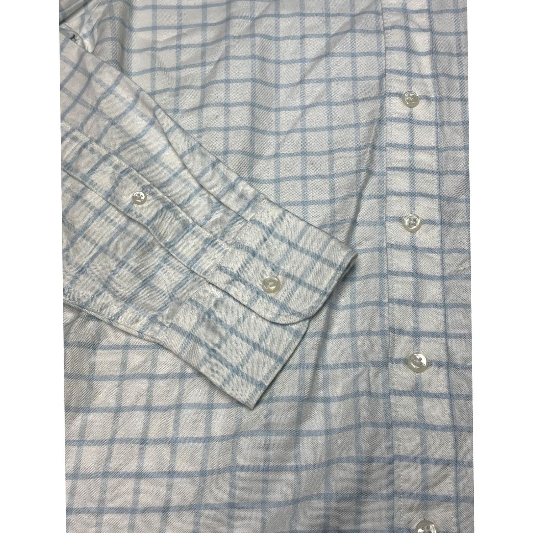 J.Crew NWT J.Crew Shirt Mens Small Blue White Oxford Slim Fit Windowpane Check J1032 Size US S / EU 44-46 / 1 - 3 Thumbnail
