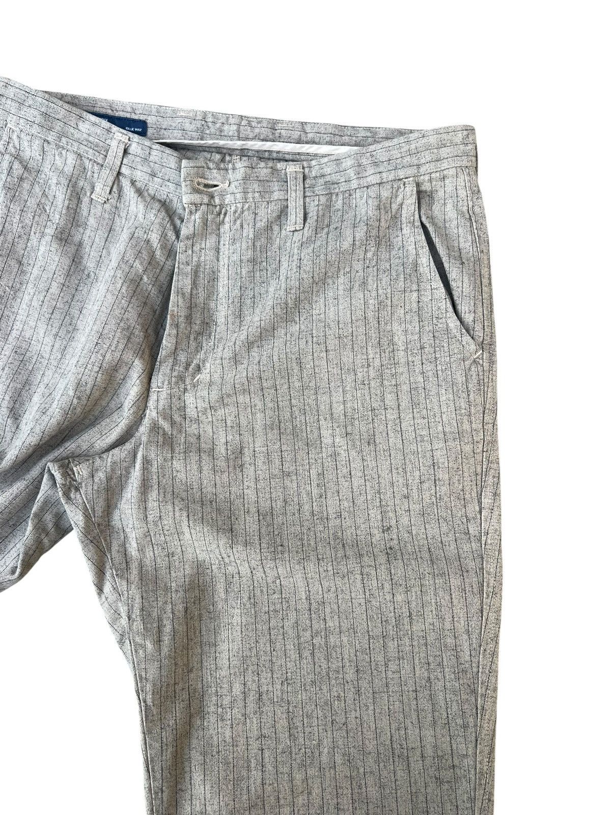 Vintage Japanese Brand BLUE WAY Made in Japan Striped Pant Size US 34 / EU 50 - 10 Thumbnail