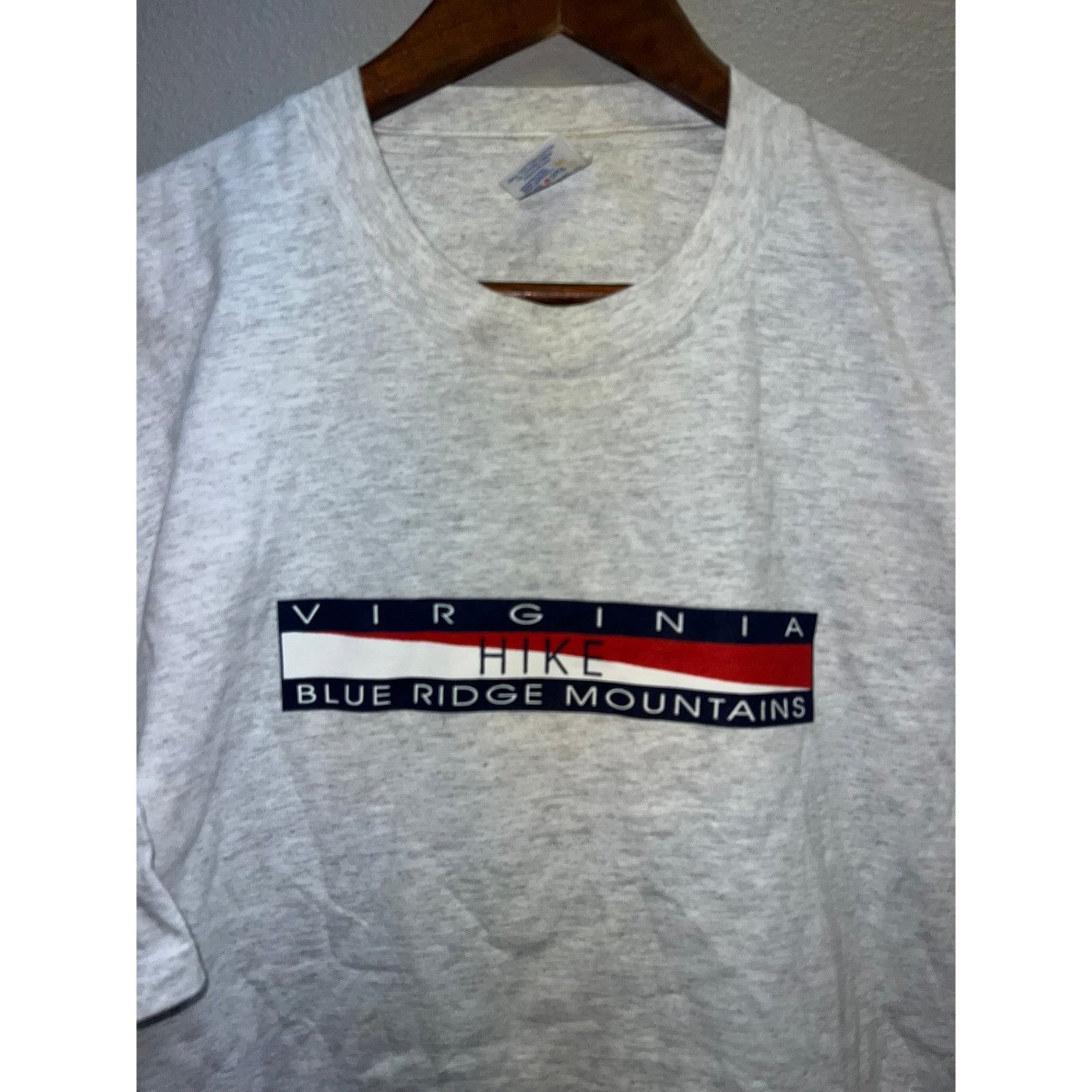 Jerzees Vintage Virginia Shirt Scenic railroad Test Print Tee 90s XL Size US XL / EU 56 / 4 - 3 Thumbnail