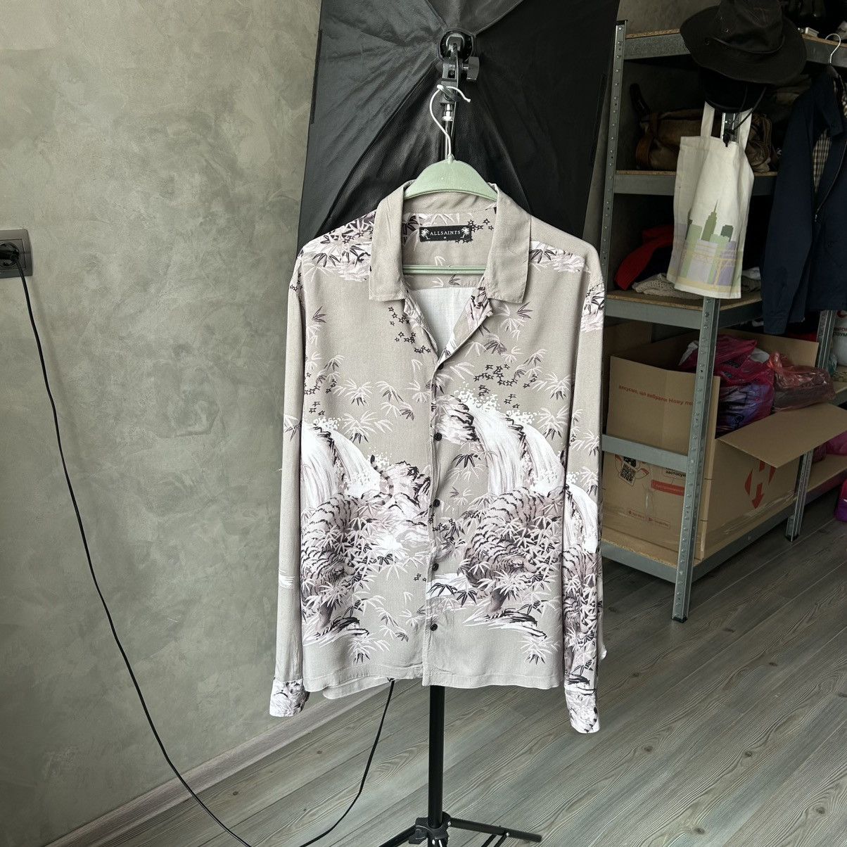 Allsaints Allsaints Java Tiger 100% Viscose Long Sleeve Shirt Size US M / EU 48-50 / 2 - 12 Thumbnail
